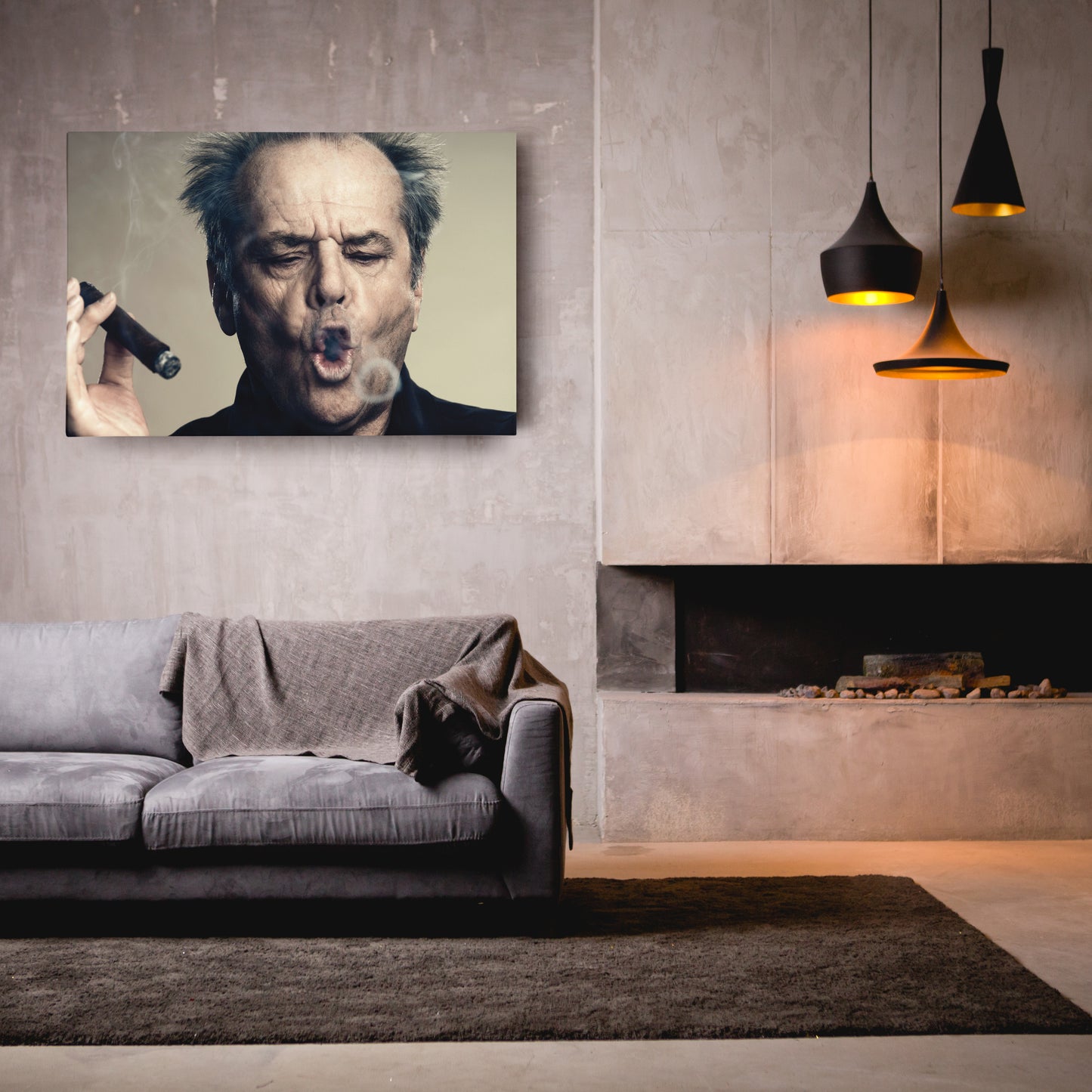 Jack Nicholson Canvas – Movie Legend Wall Art for Home Decor