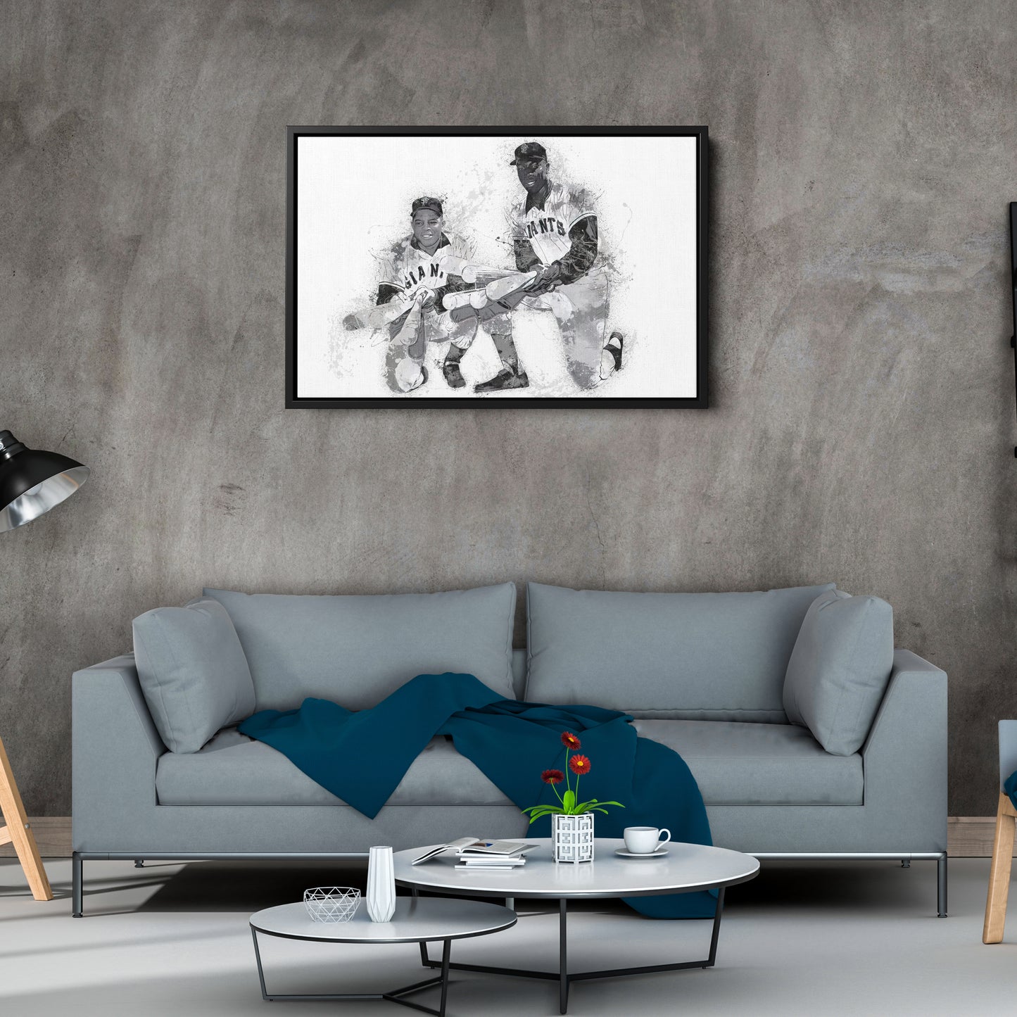 Willie Mays & Willie McCovey Canvas Art – San Francisco Giants Wall Decor