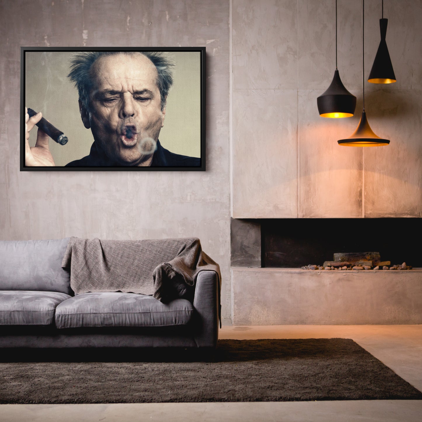 Jack Nicholson Canvas – Movie Legend Wall Art for Home Decor