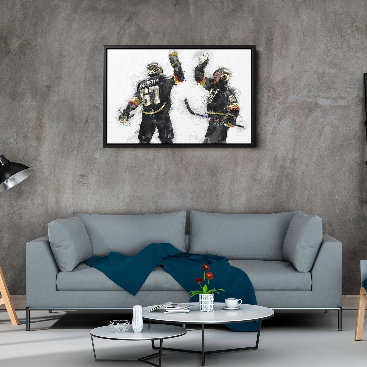 Max Pacioretty & Mark Stone Canvas Art – Vegas Golden Knights Wall Decor