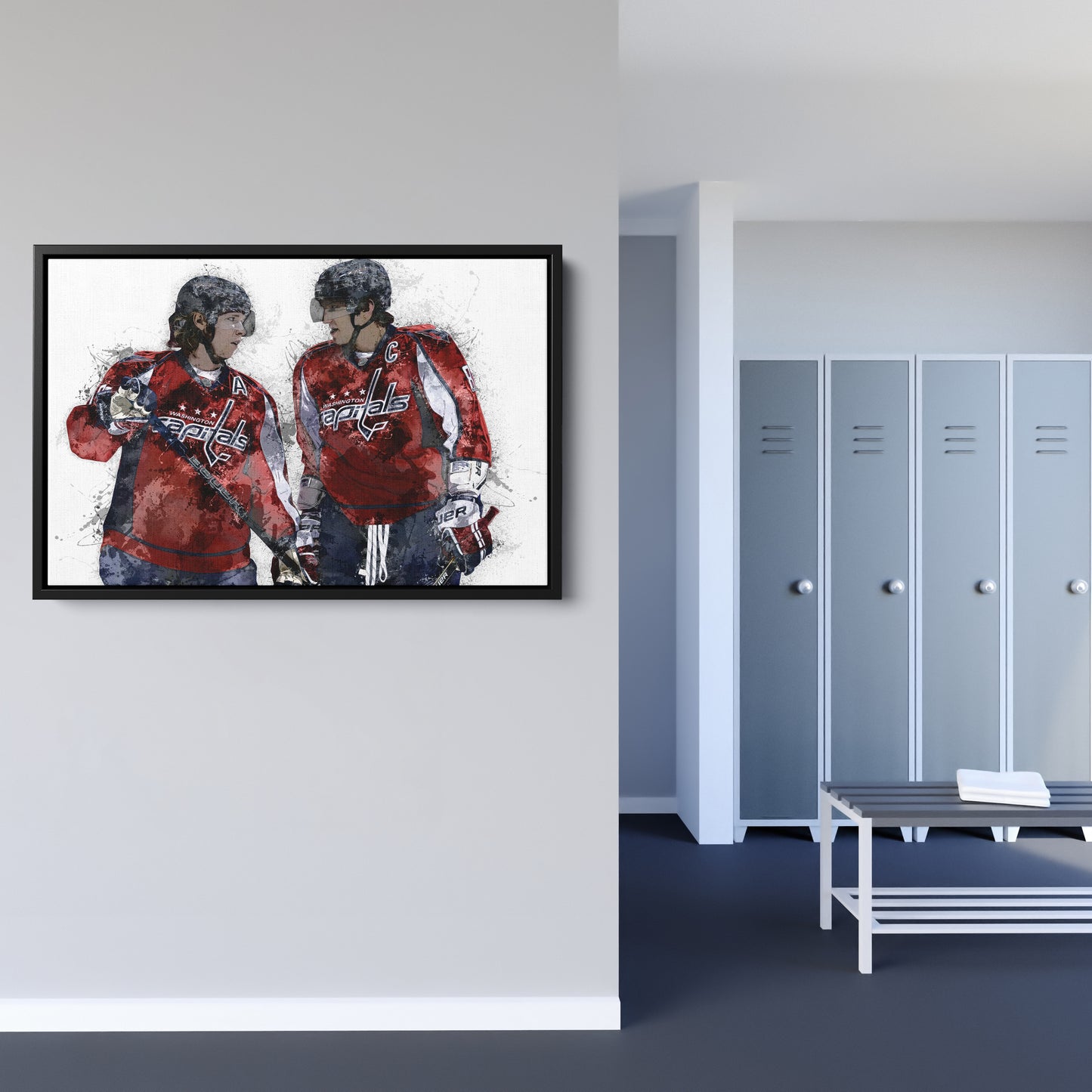 Alex Ovechkin & Nicklas Backstrom Canvas Art – Washington Capitals Wall Decor