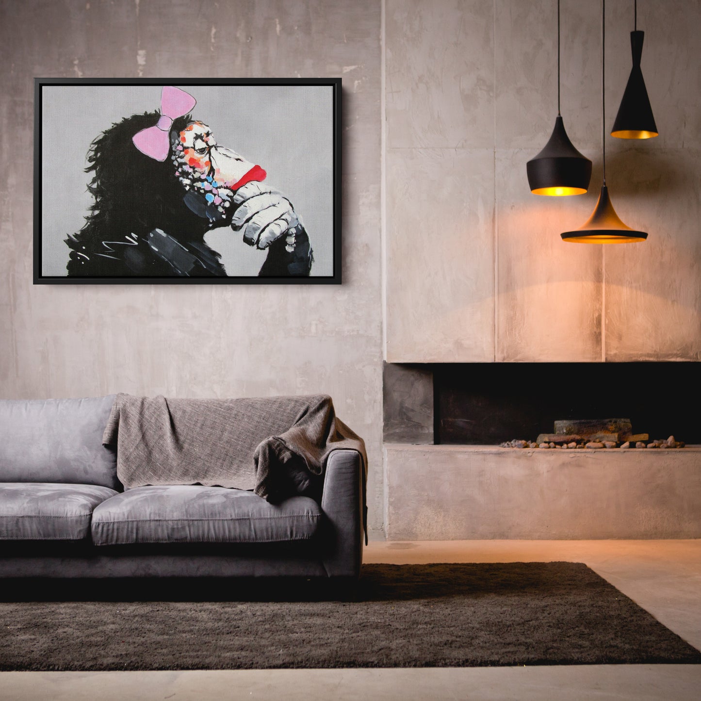 Banksy Female DJ Canvas – Street Art for Modern Wall Decor