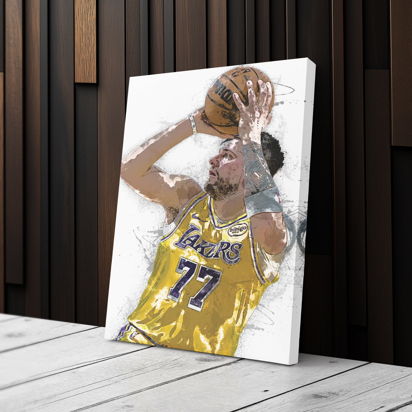 Luka Doncic Canvas Art – Los Angeles Lakers Wall Decor