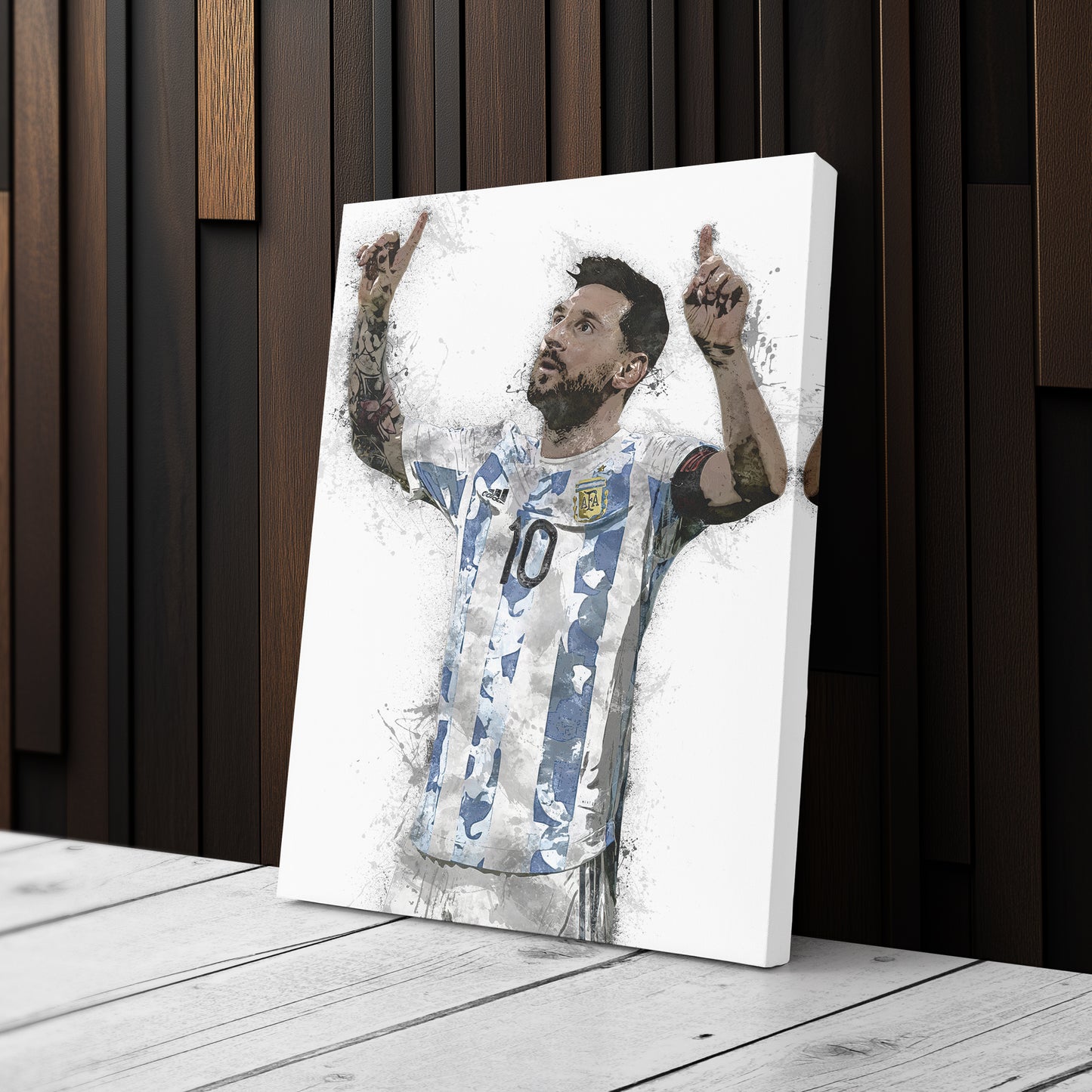 Lionel Messi Canvas Art – Argentina National Team Wall Decor