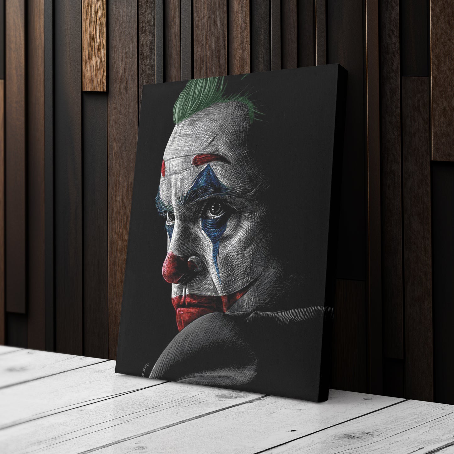 Joker Canvas – Movie Villain Wall Art for Kids or Home Decor