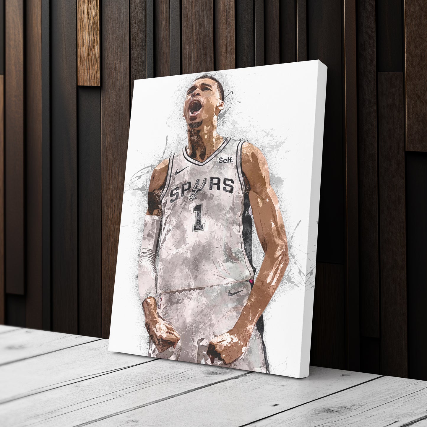Victor Wembanyama Canvas Art – San Antonio Spurs Wall Decor