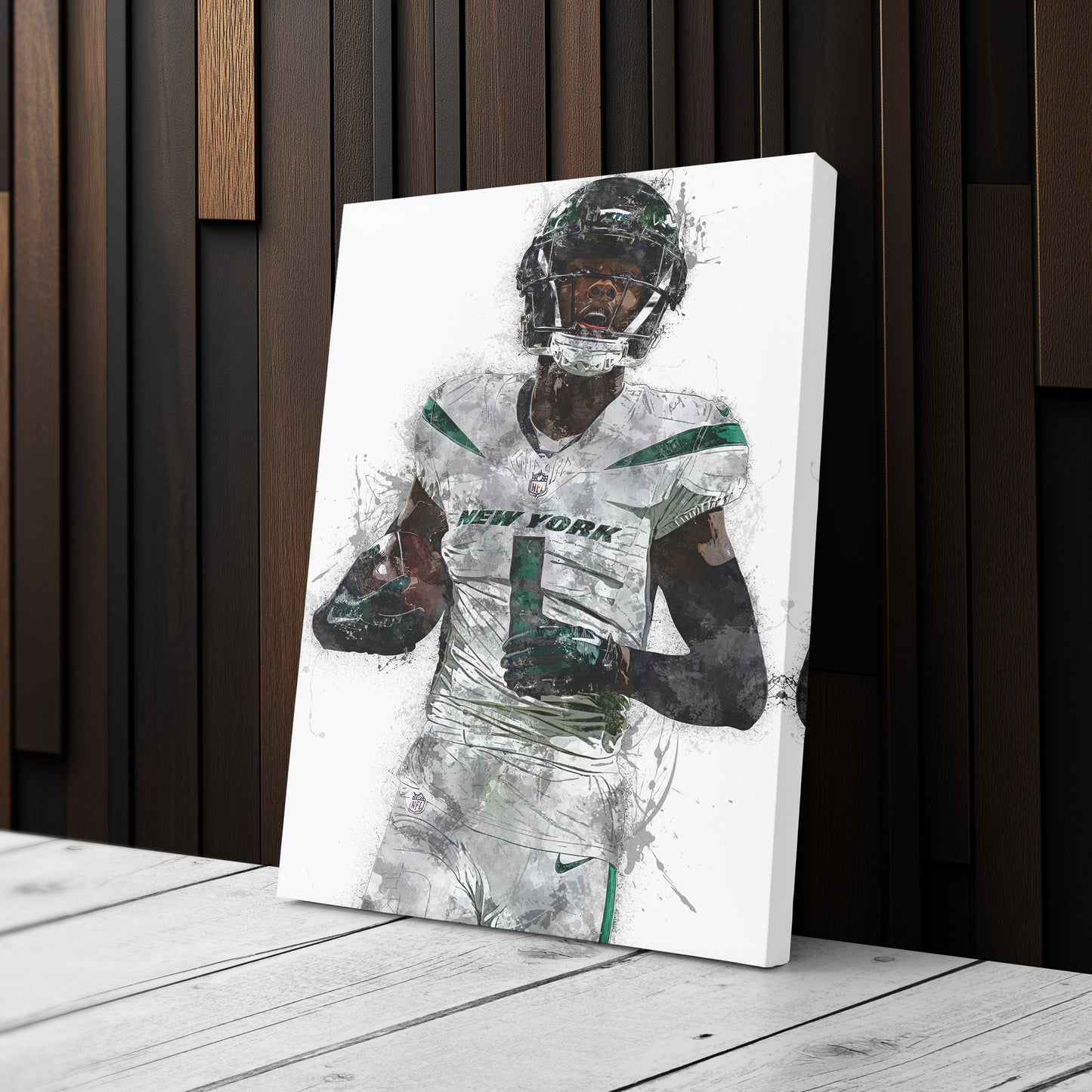 Sauce Gardner Canvas Art – New York Jets Wall Decor