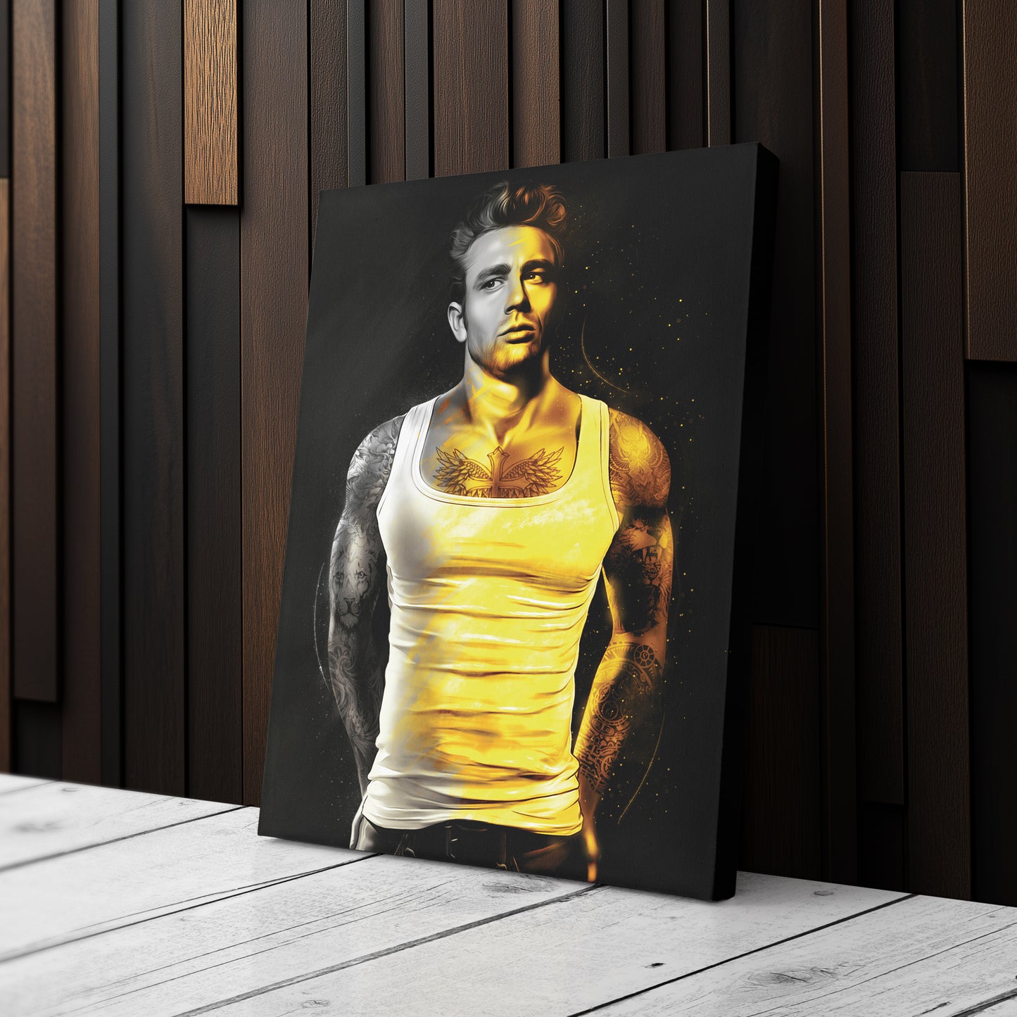 James Dean Tattoo Canvas – Classic Movie Wall Art