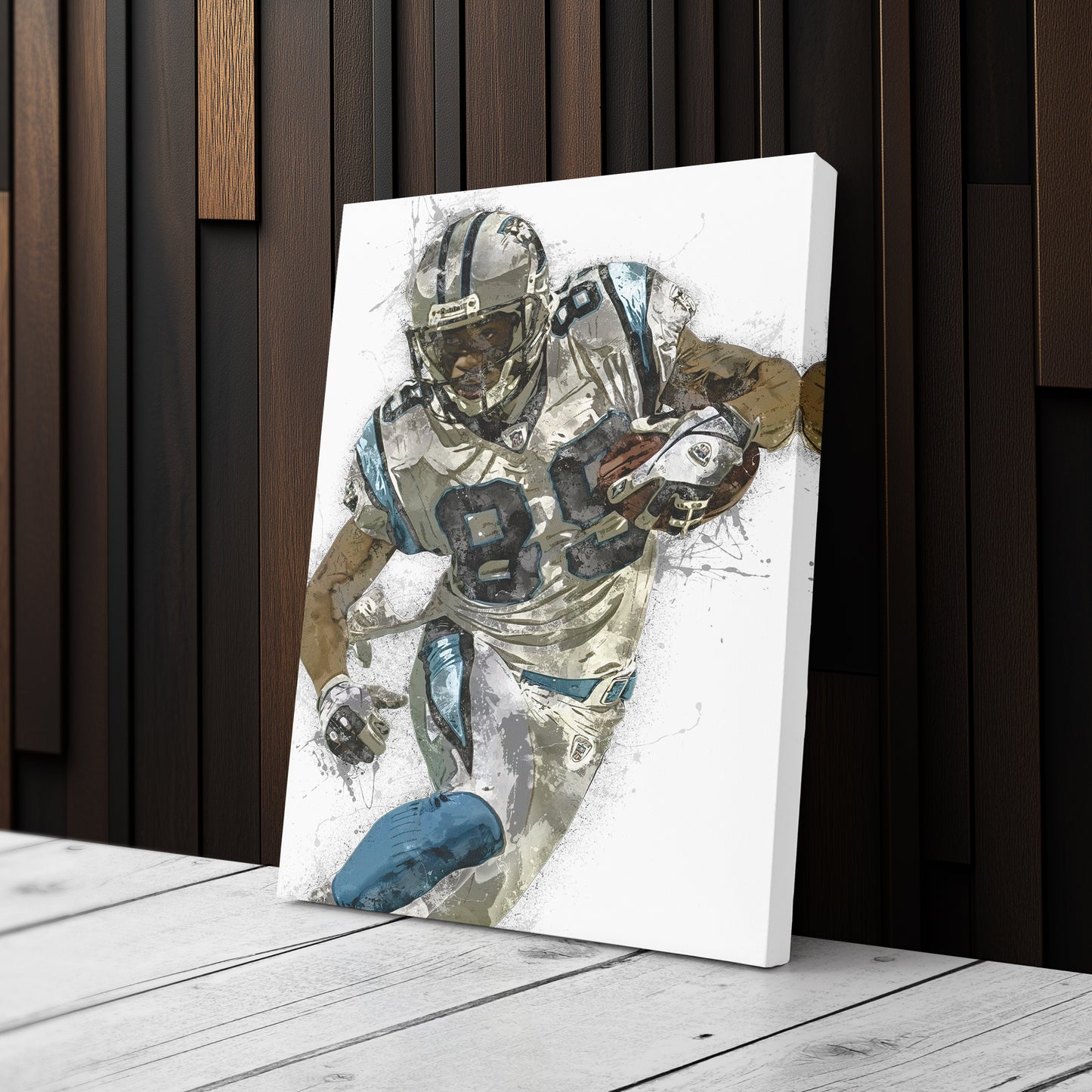 Steve Smith Canvas Art – Carolina Panthers Wall Decor