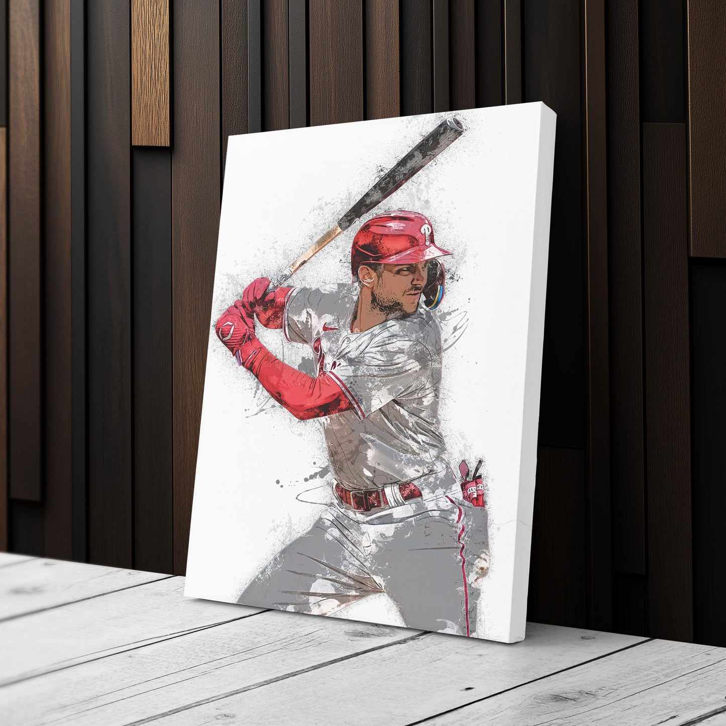 Trea Turner Canvas Art – Philadelphia Phillies Wall Decor