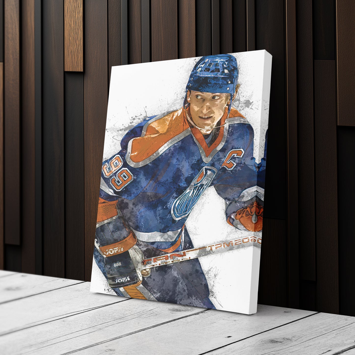 Wayne Gretzky Canvas Art – Edmonton Oilers Wall Decor