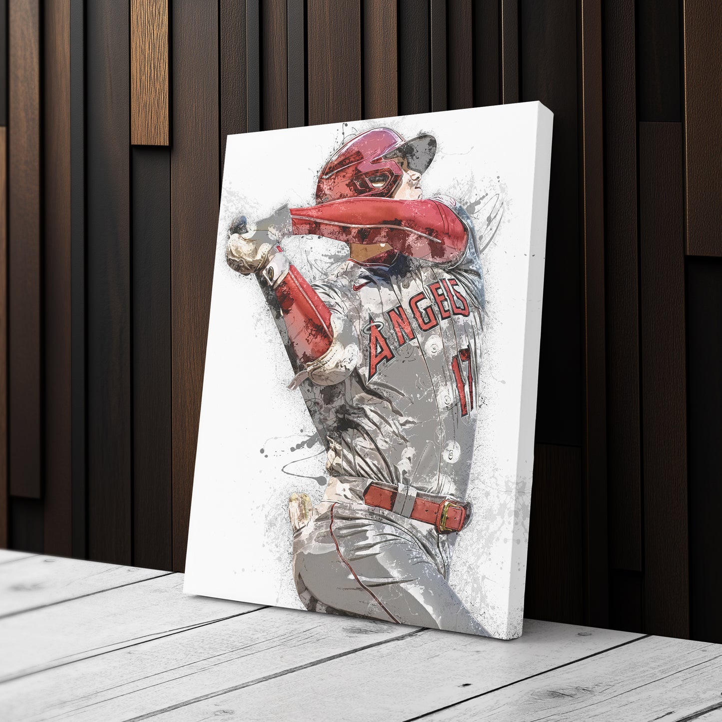 Shohei Ohtani Canvas Art – Los Angeles Angels Wall Decor