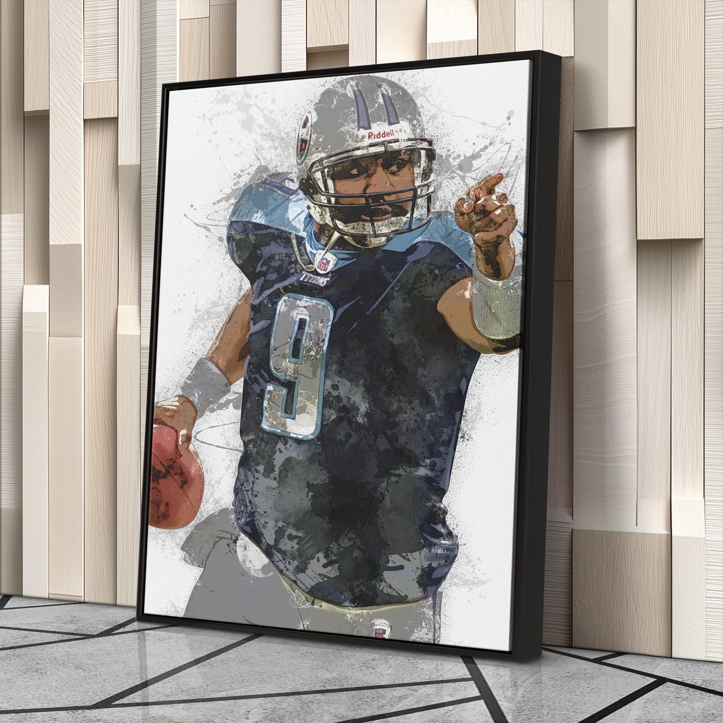 Steve McNair Canvas Art – Tennessee Titans Wall Decor