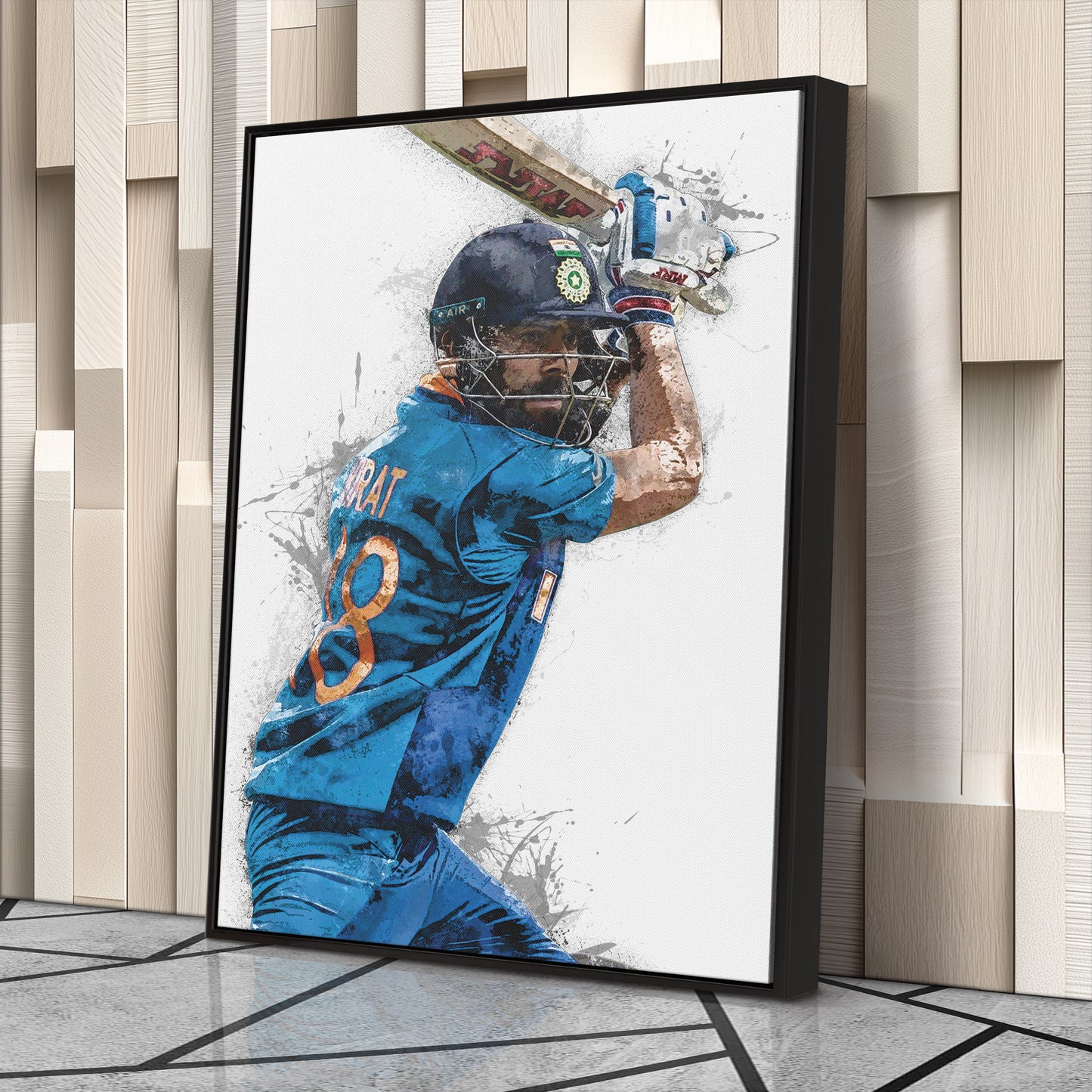 Virat Kohli Canvas Art – India Cricket Wall Decor