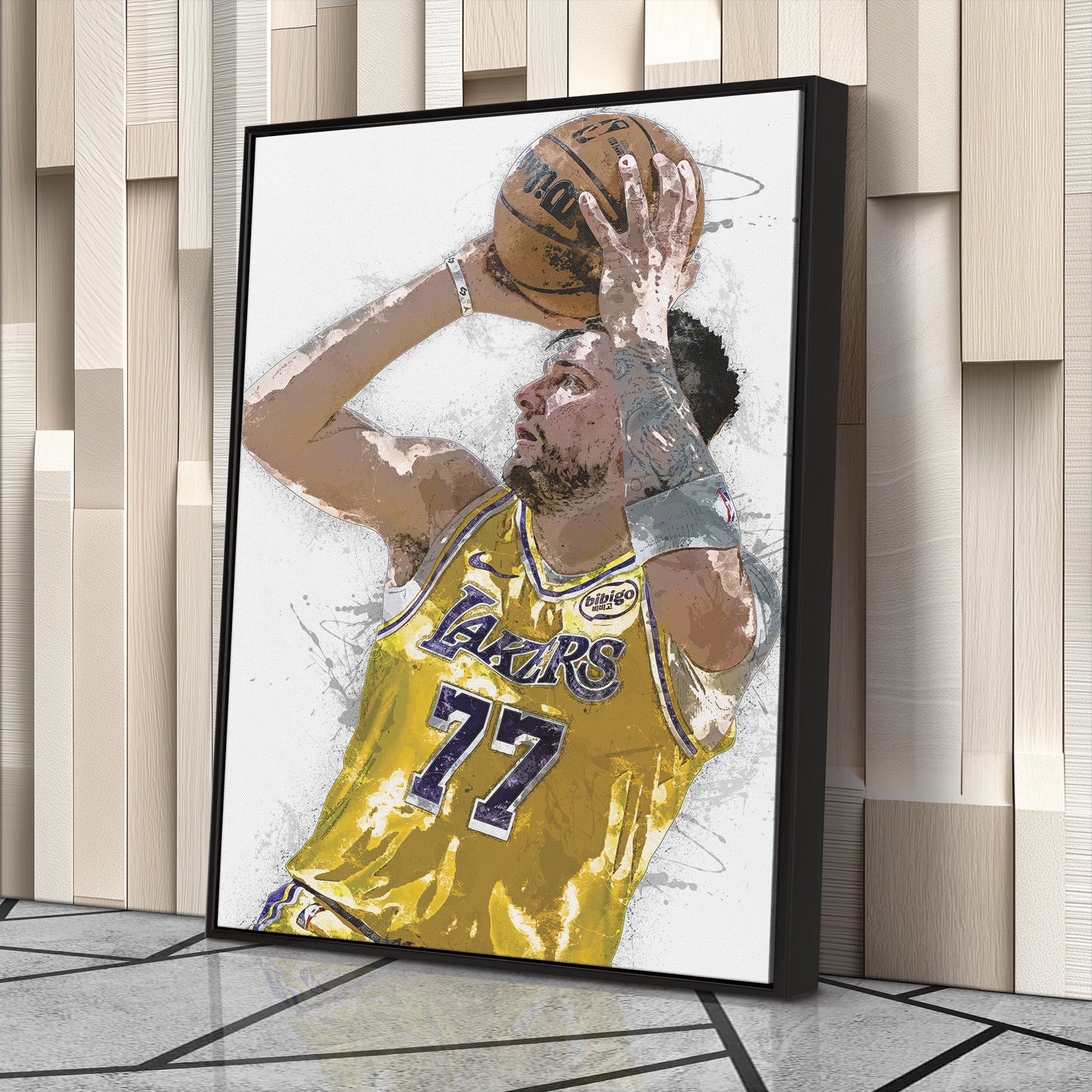 Luka Doncic Canvas Art – Los Angeles Lakers Wall Decor