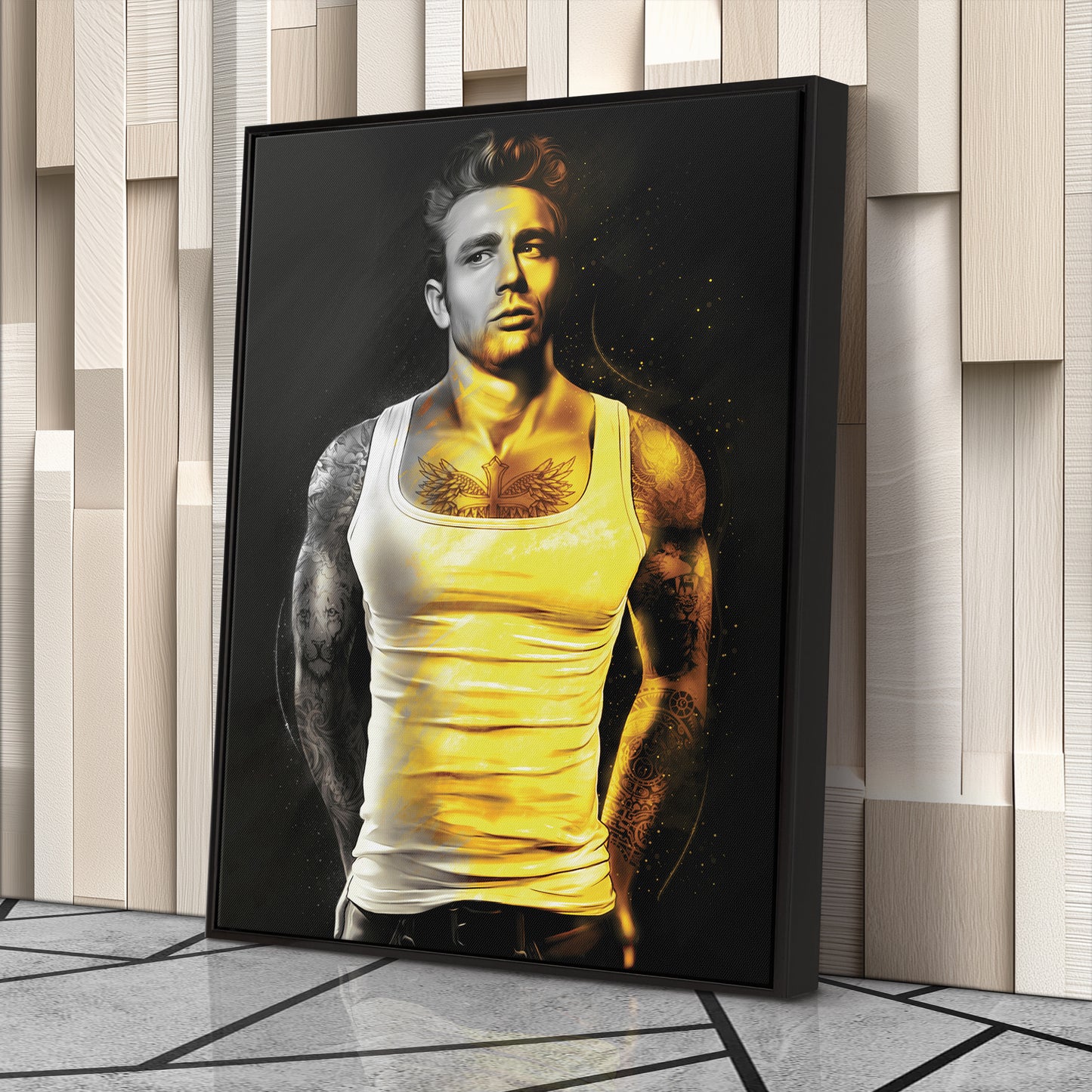 James Dean Tattoo Canvas – Classic Movie Wall Art