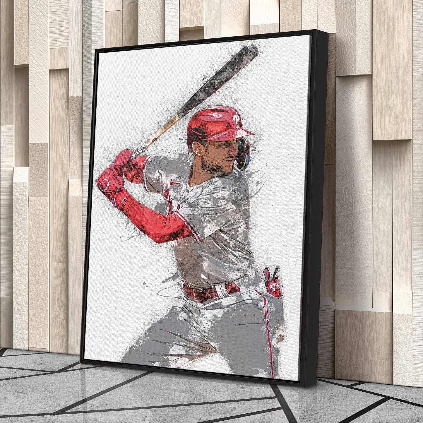 Trea Turner Canvas Art – Philadelphia Phillies Wall Decor