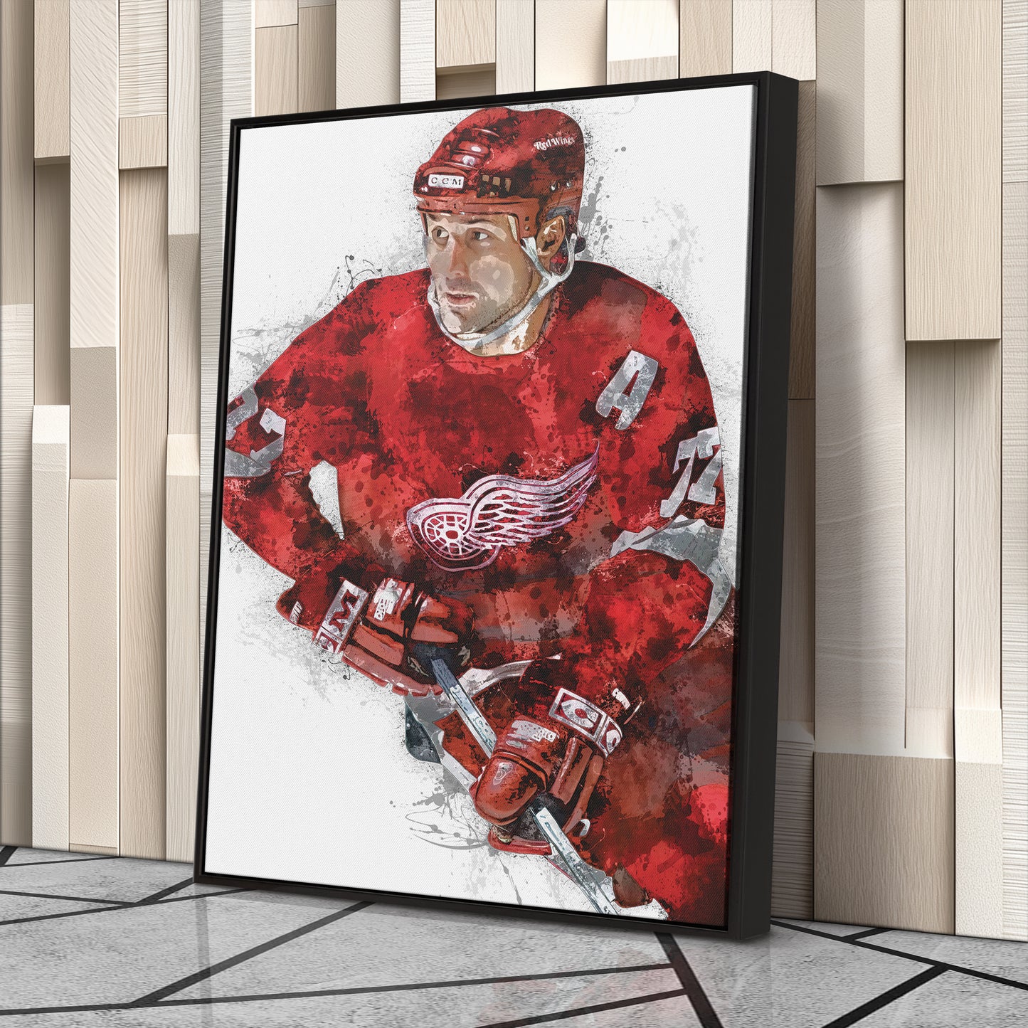 Paul Coffey Canvas Art – Detroit Red Wings Wall Decor