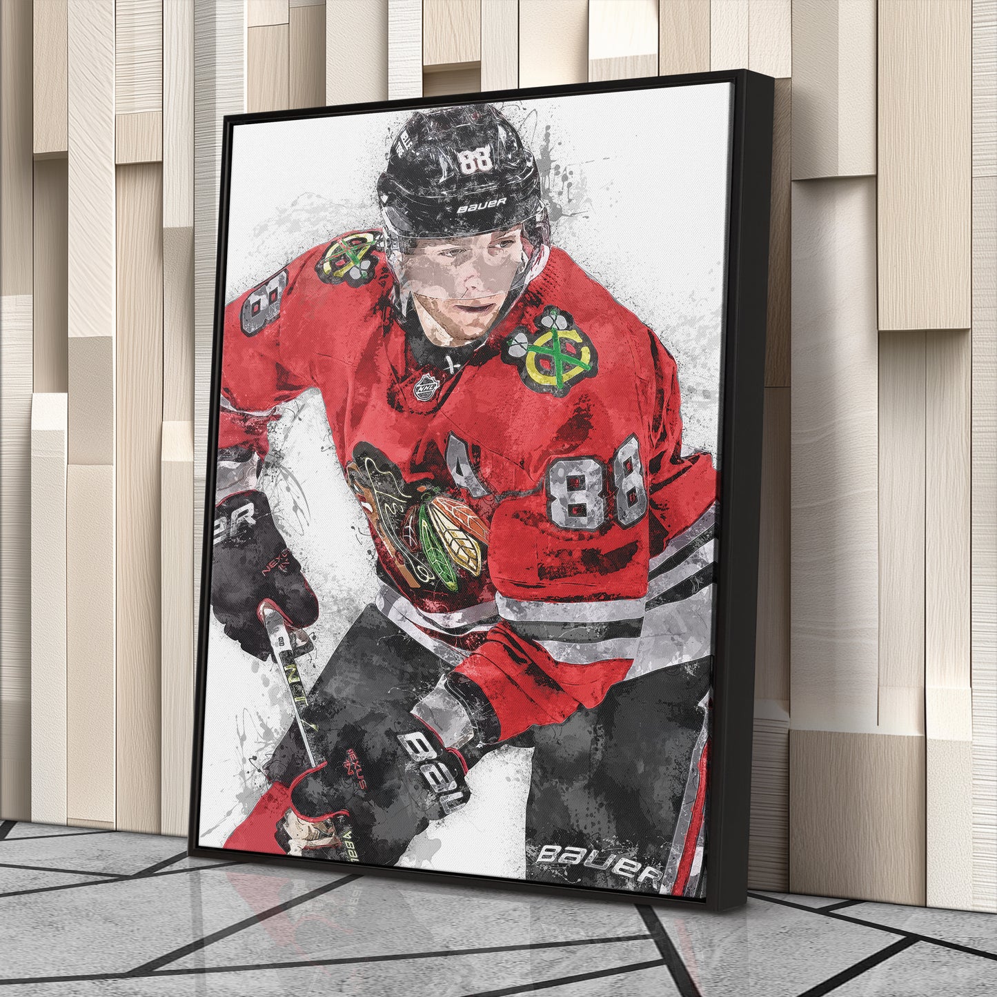 Patrick Kane Canvas Art – Chicago Blackhawks Wall Decor