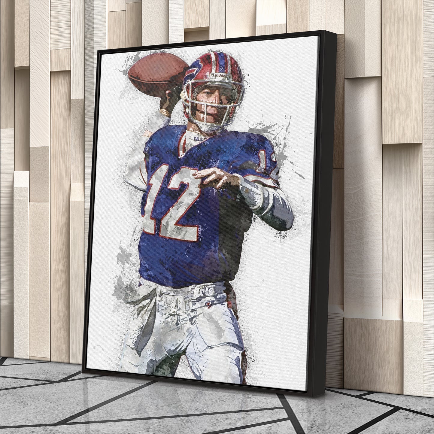 Jim Kelly Canvas Art – Buffalo Bills Wall Decor