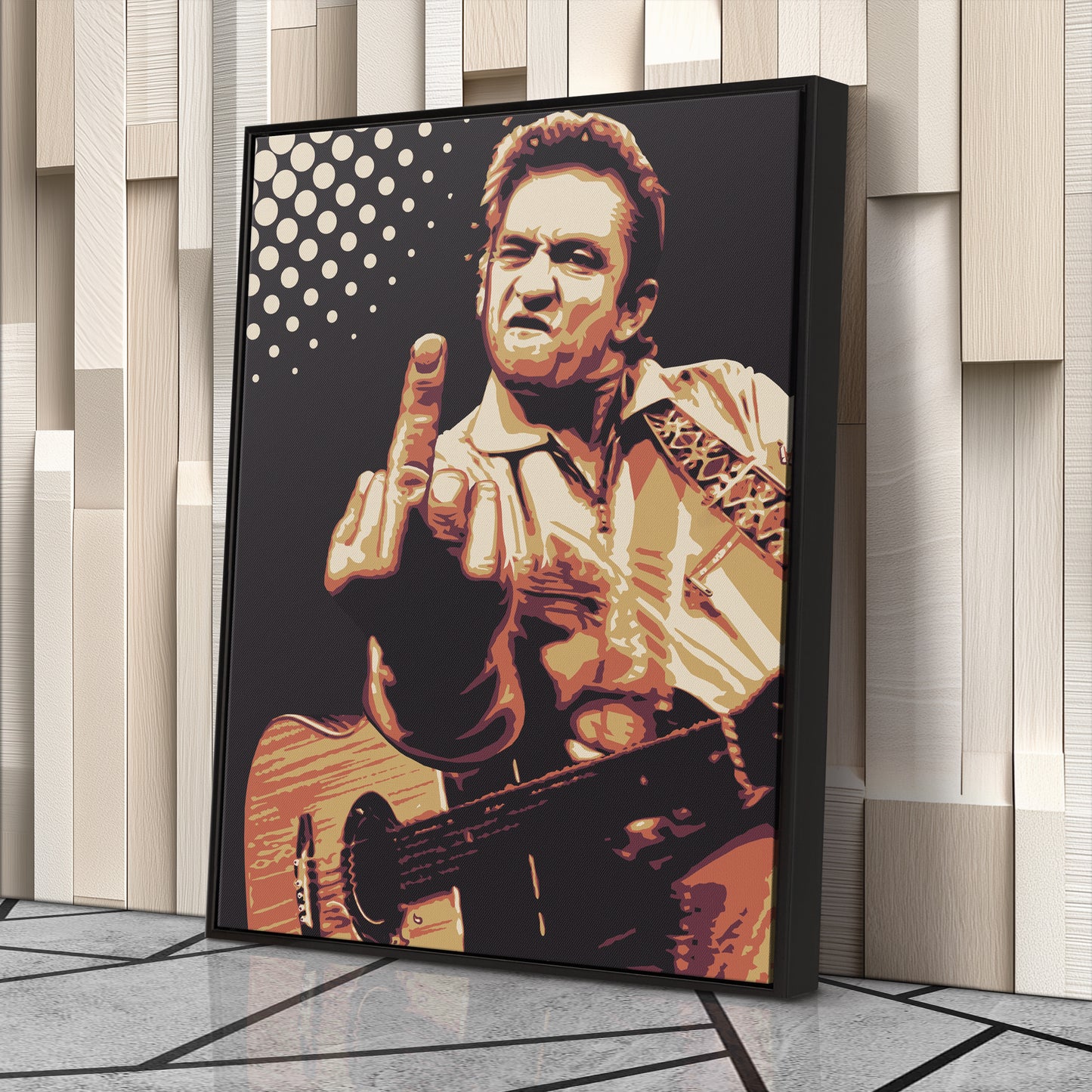 Johnny Cash Canvas – Music Legend Wall Art for Home Decor