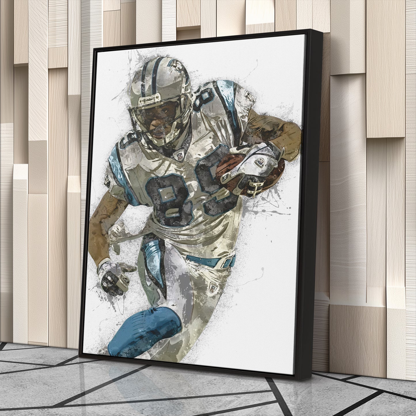 Steve Smith Canvas Art – Carolina Panthers Wall Decor