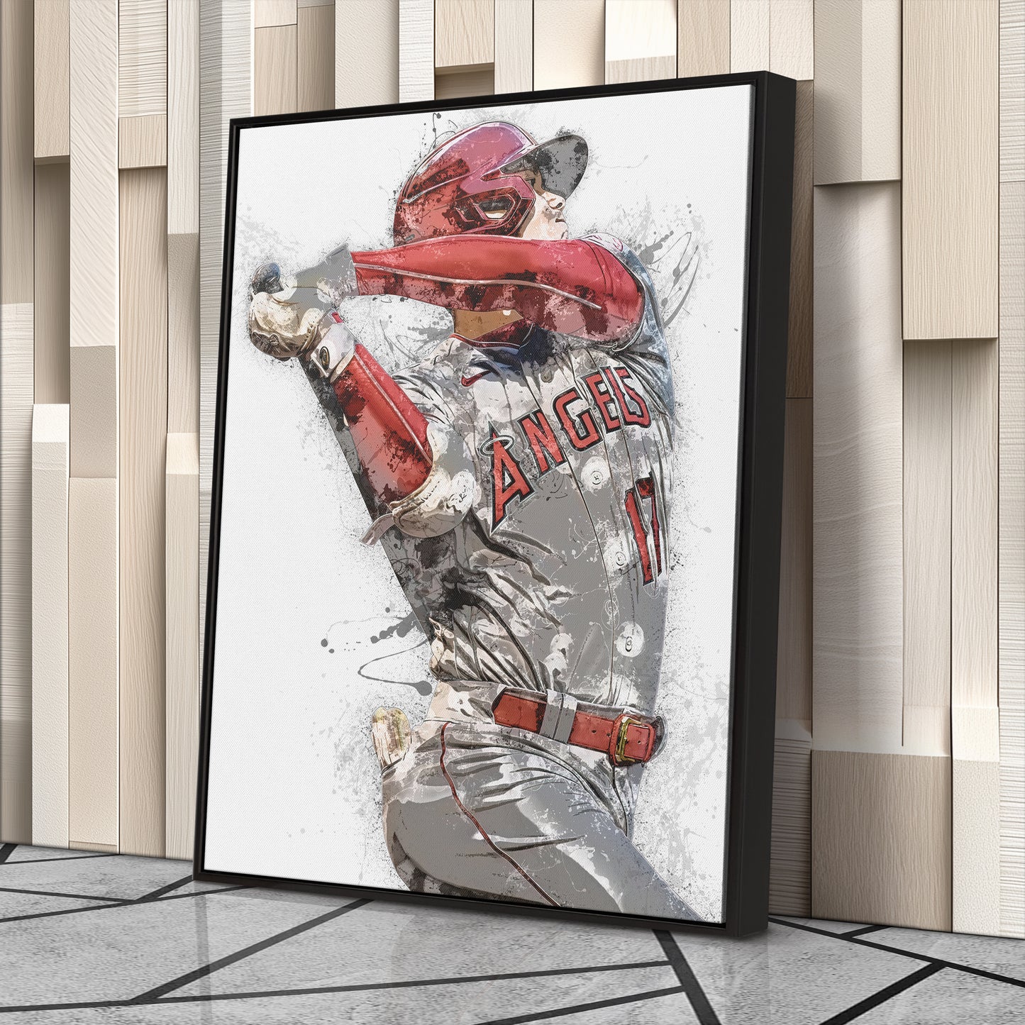 Shohei Ohtani Canvas Art – Los Angeles Angels Wall Decor