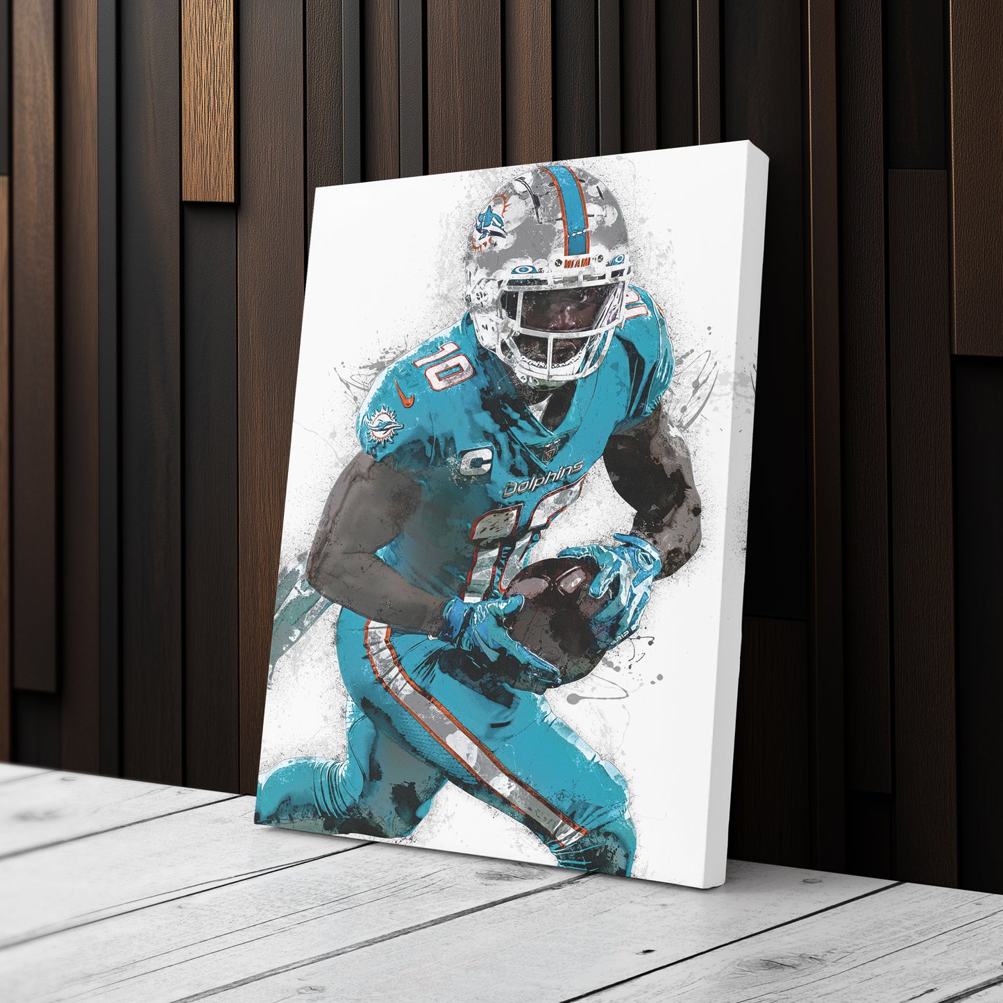 Tyreek Hill Canvas Art – Miami Dolphins Wall Decor