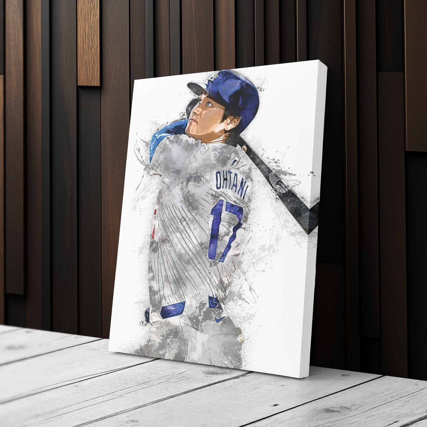 Shohei Ohtani Canvas Art – Los Angeles Dodgers Wall Decor