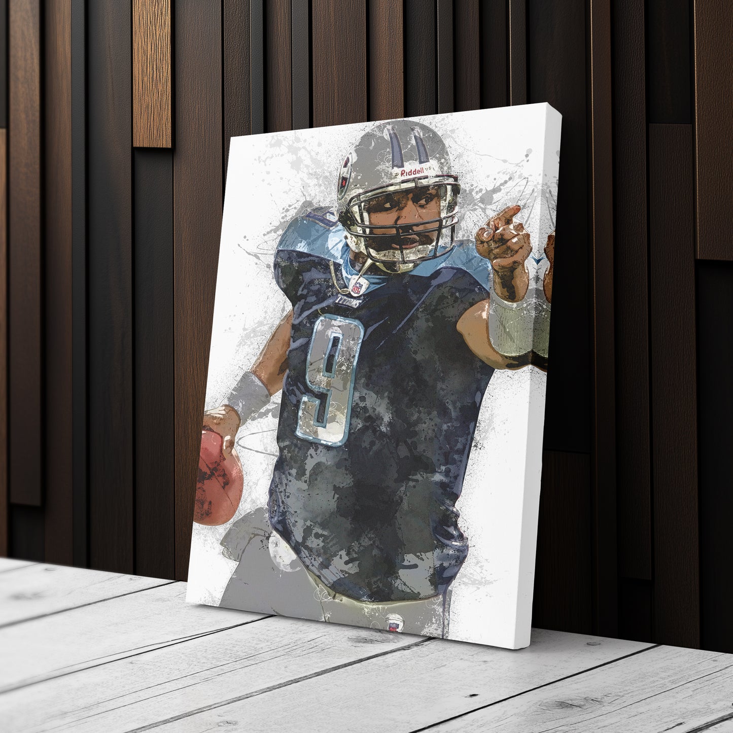 Steve McNair Canvas Art – Tennessee Titans Wall Decor