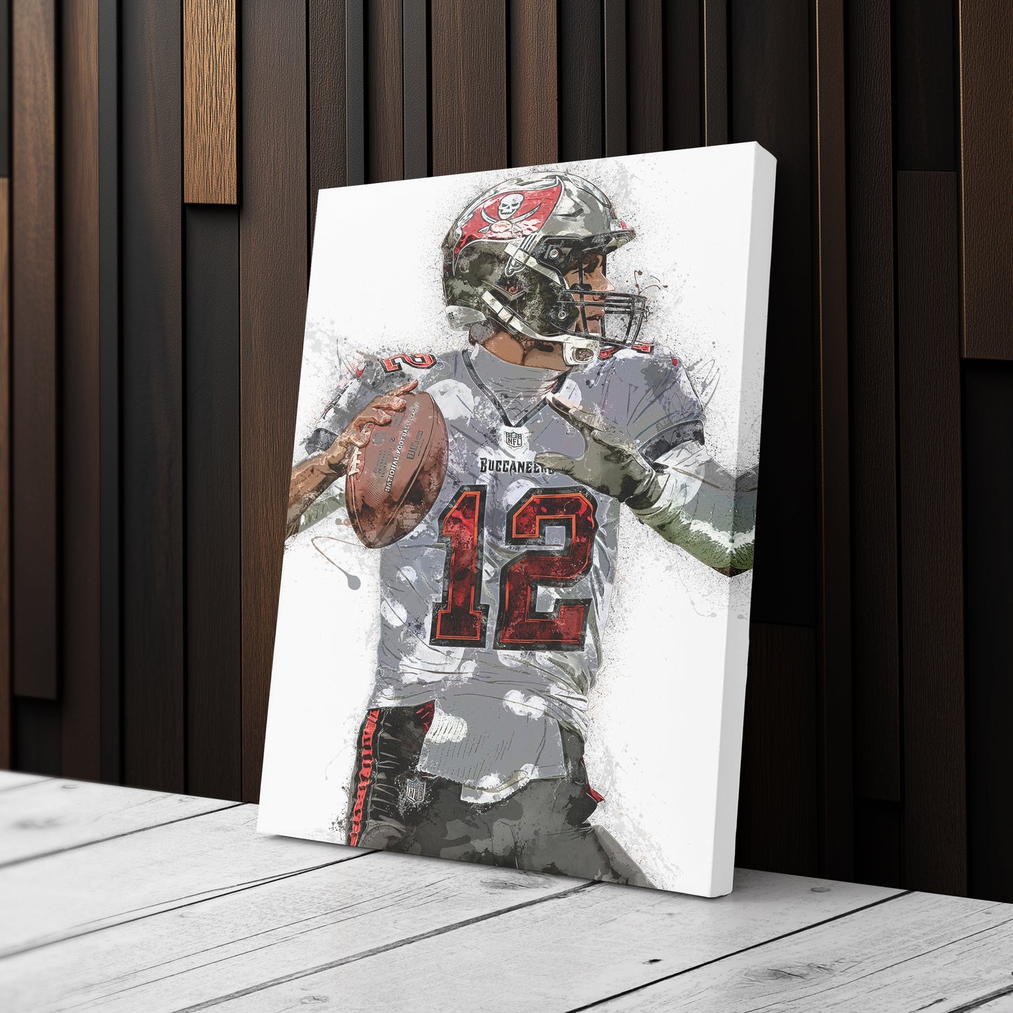 Tom Brady Canvas Art – Tampa Bay Buccaneers Wall Decor