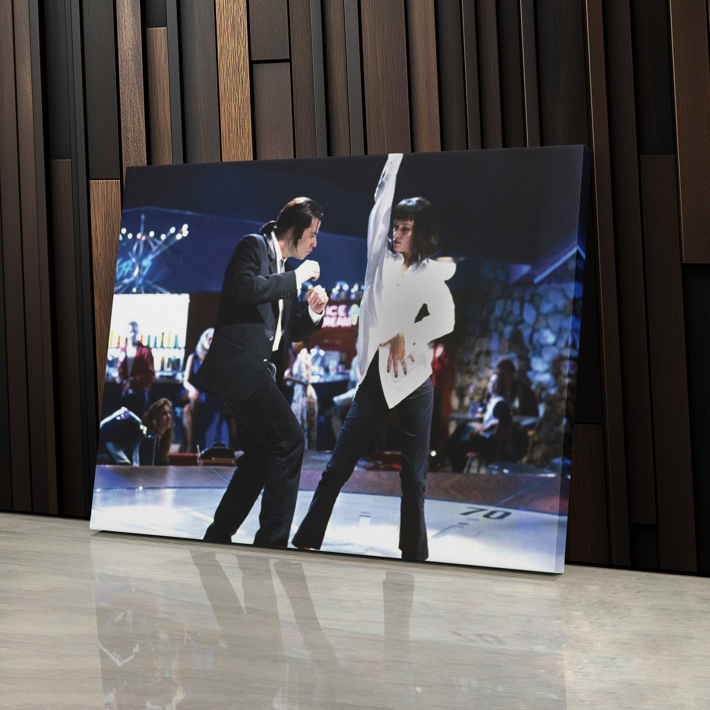 Pulp Fiction Canvas – Dance Twist Scene Movie Wall Art for Home Decor