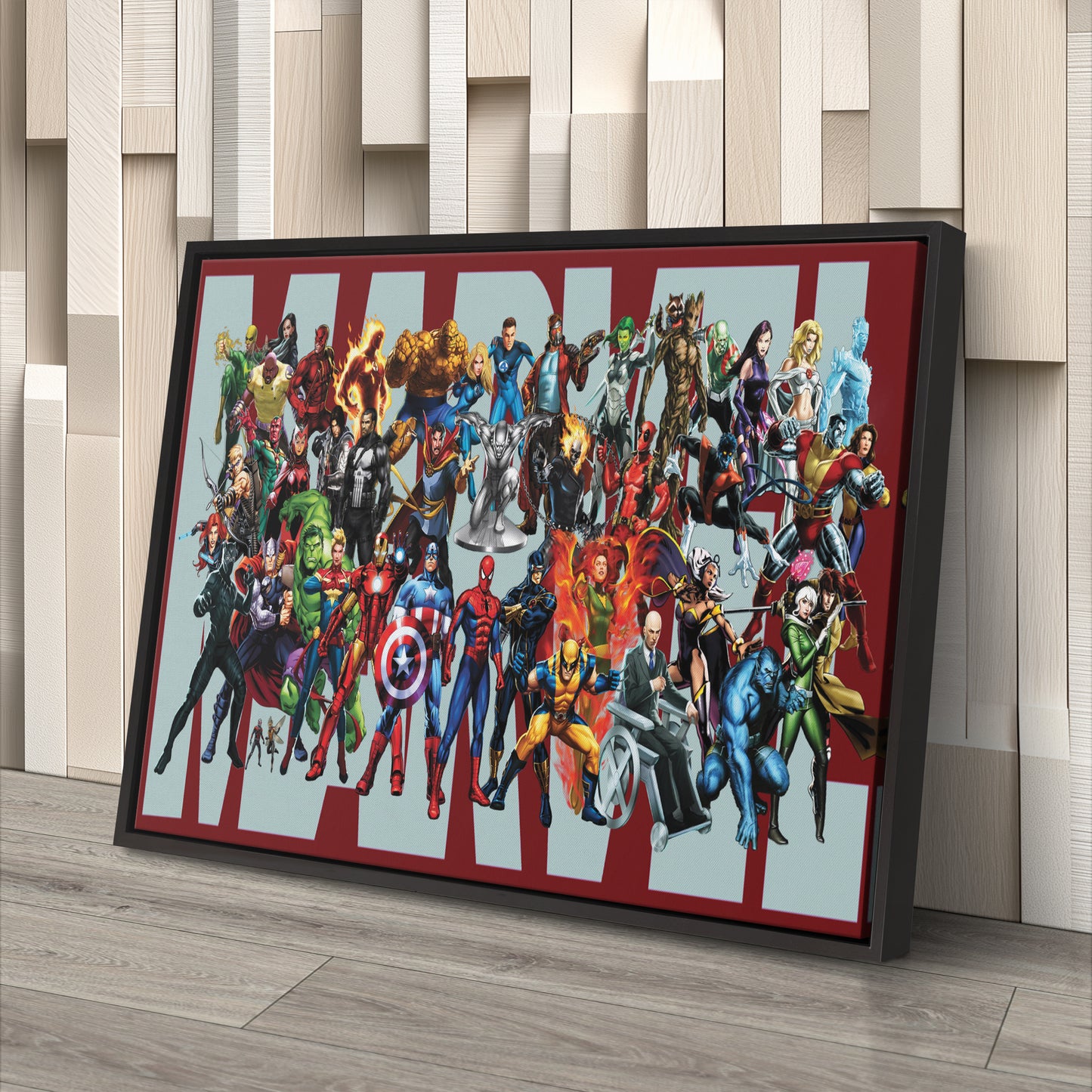 Marvel Superheroes Canvas Wall Art – Comics Print for Kids