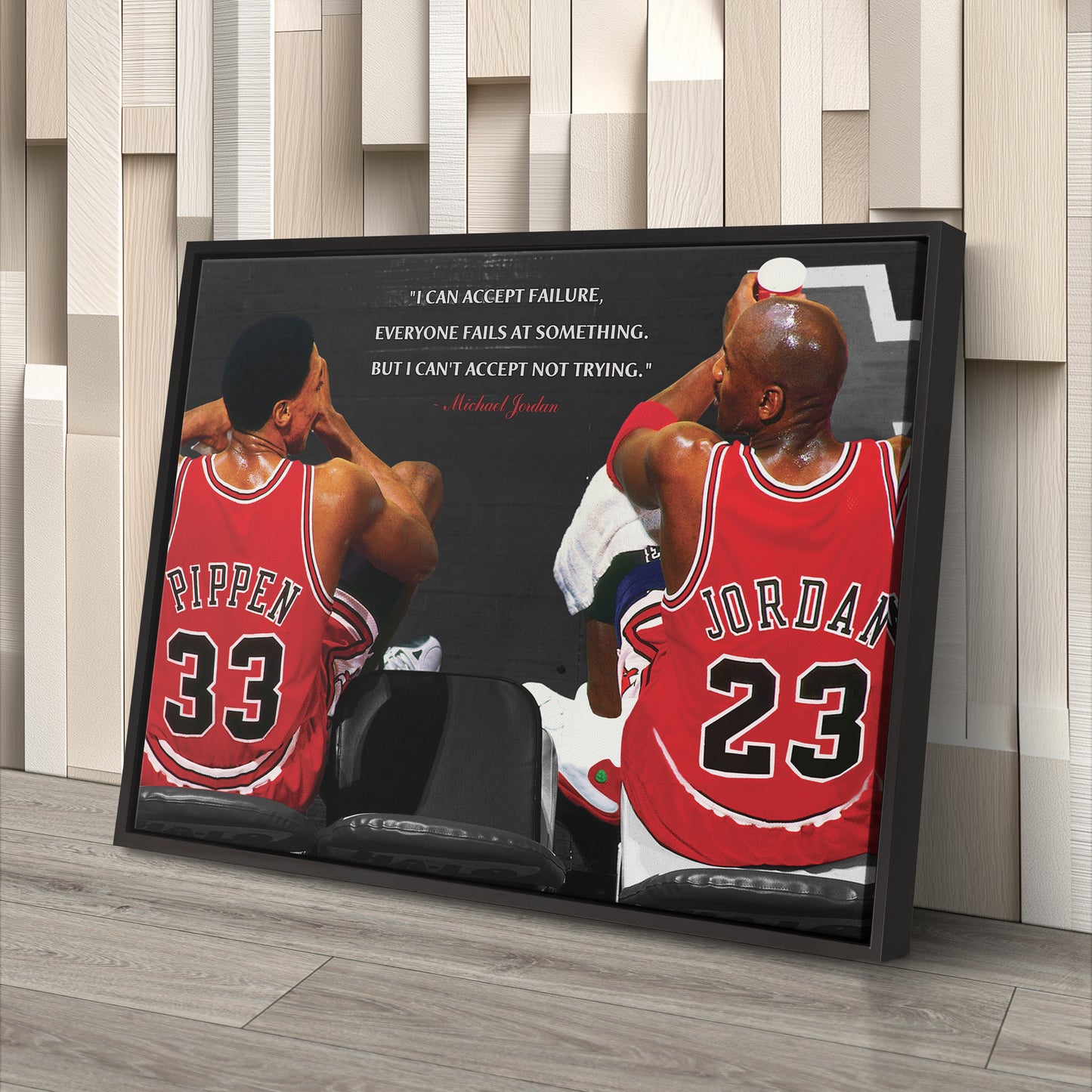 Michael Jordan & Scottie Pippen Poster – Chicago Bulls Canvas Wall Art Decor