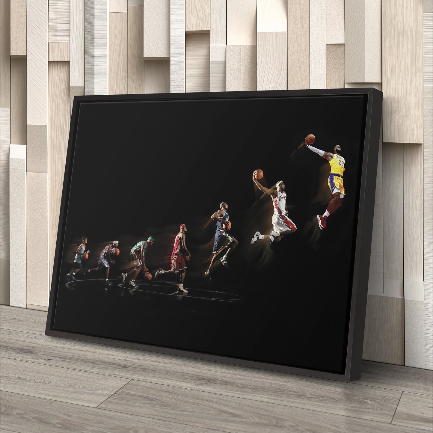 LeBron James Canvas Art – Lakers Evolution Wall Decor