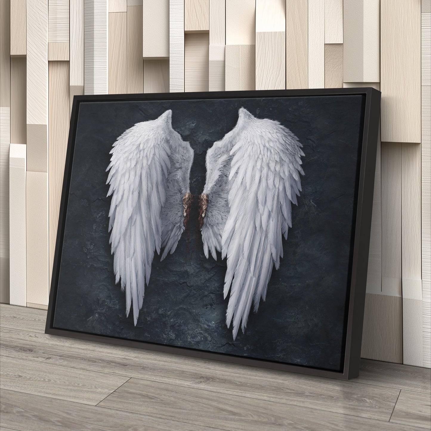 Banksy Angel Wings Canvas Wall Art Decor - Urban Street Art Poster