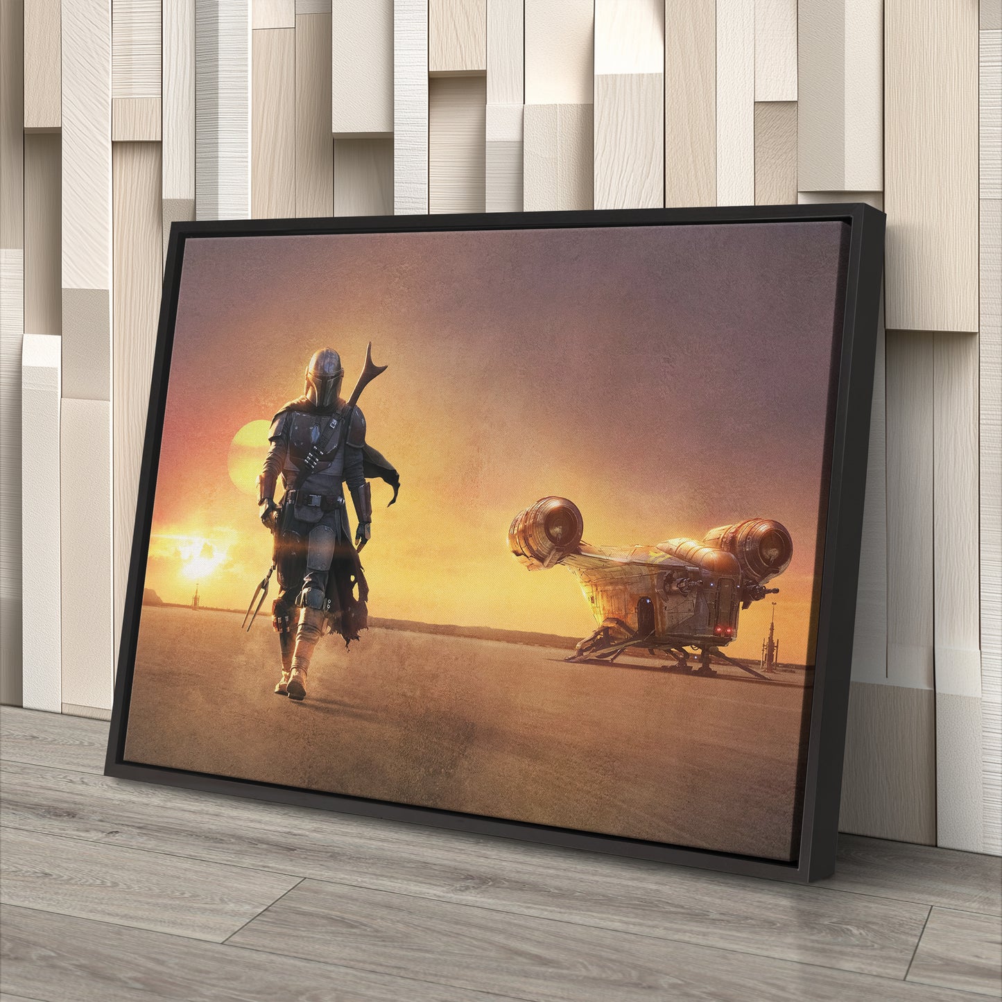 The Mandalorian Movie Poster Canvas Art - Star Wars Home Decor