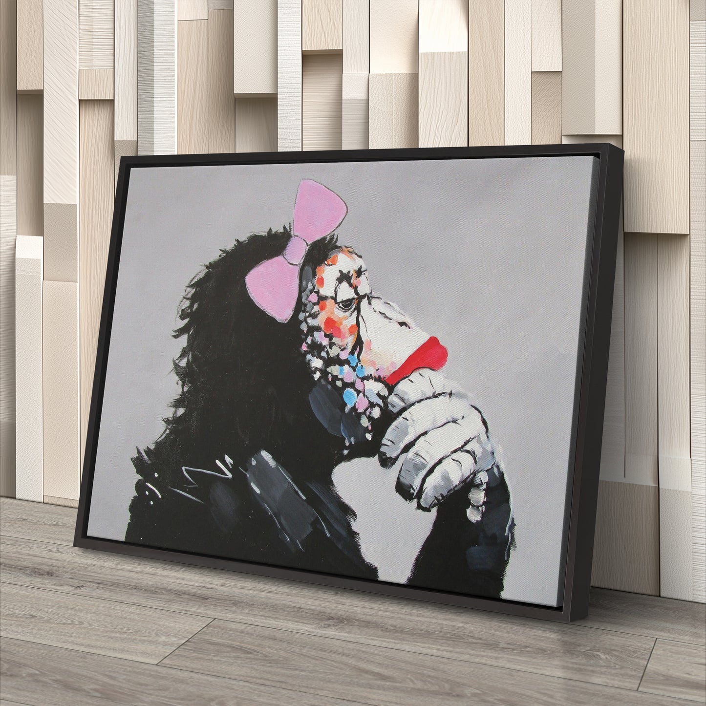 Banksy Female DJ Canvas – Street Art for Modern Wall Decor