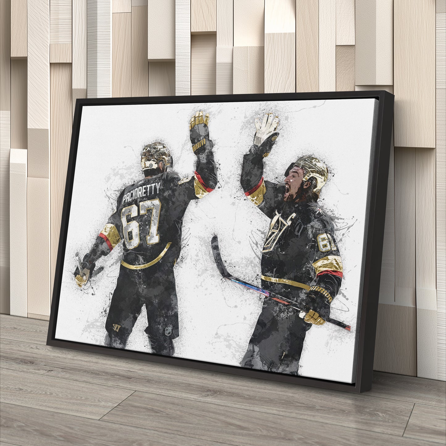 Max Pacioretty & Mark Stone Canvas Art – Vegas Golden Knights Wall Decor