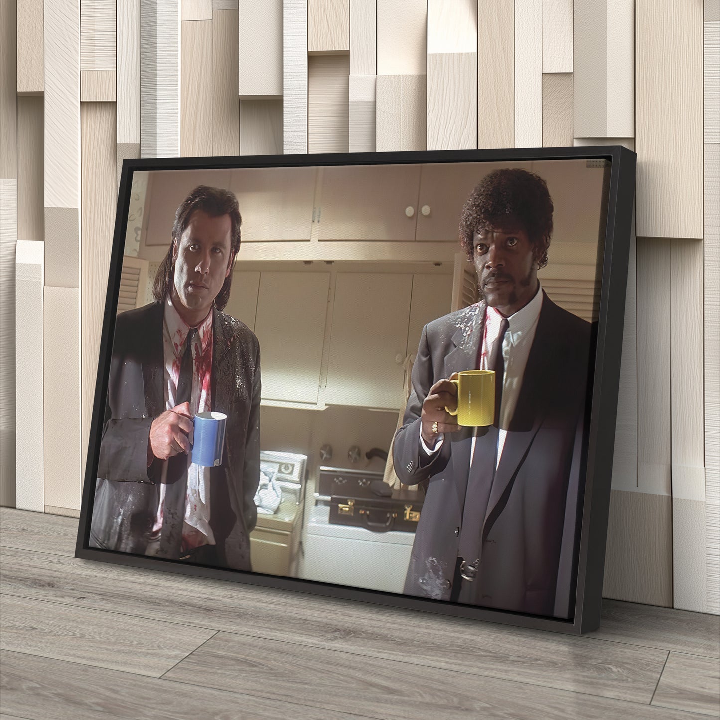 Pulp Fiction Coffee Scene Canvas – Tarantino Movie Wall Art