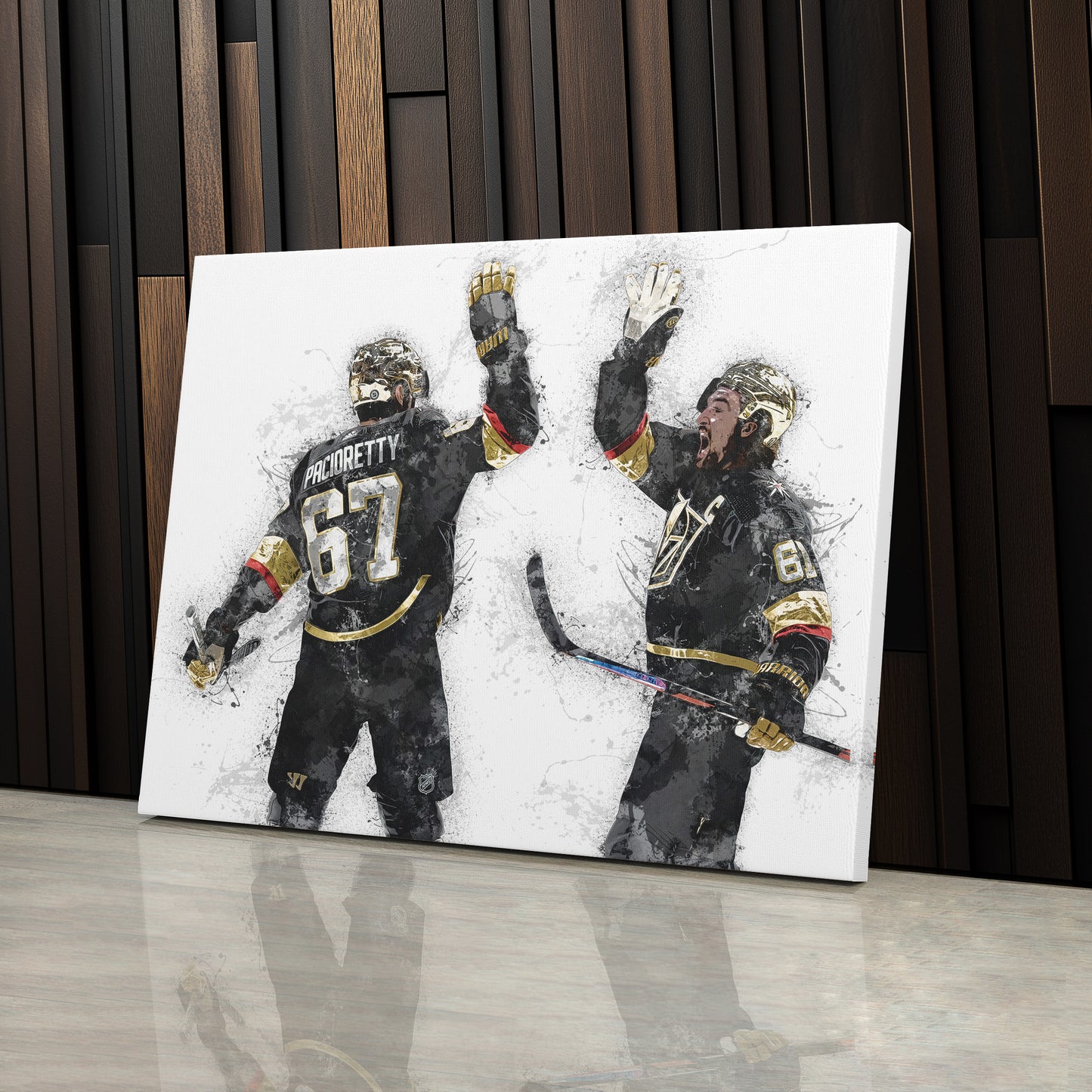 Max Pacioretty & Mark Stone Canvas Art – Vegas Golden Knights Wall Decor