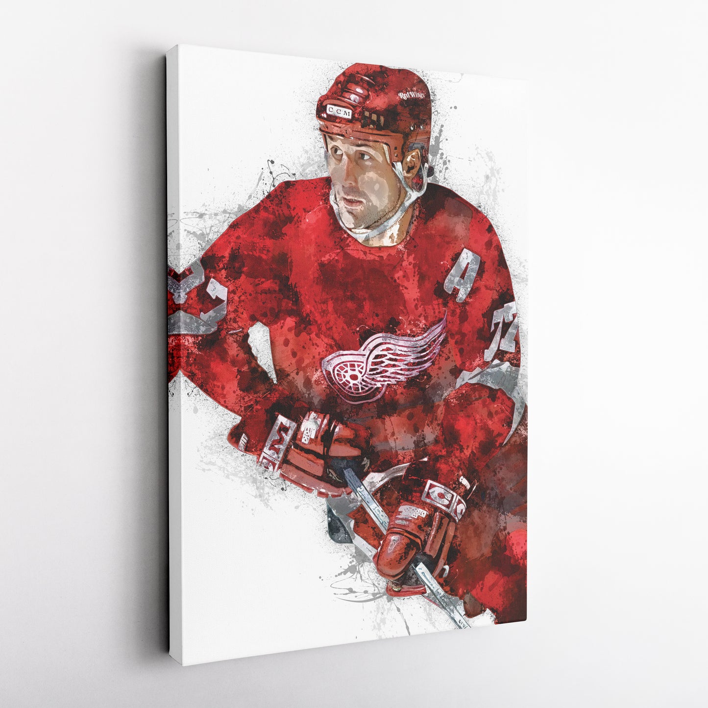 Paul Coffey Canvas Art – Detroit Red Wings Wall Decor