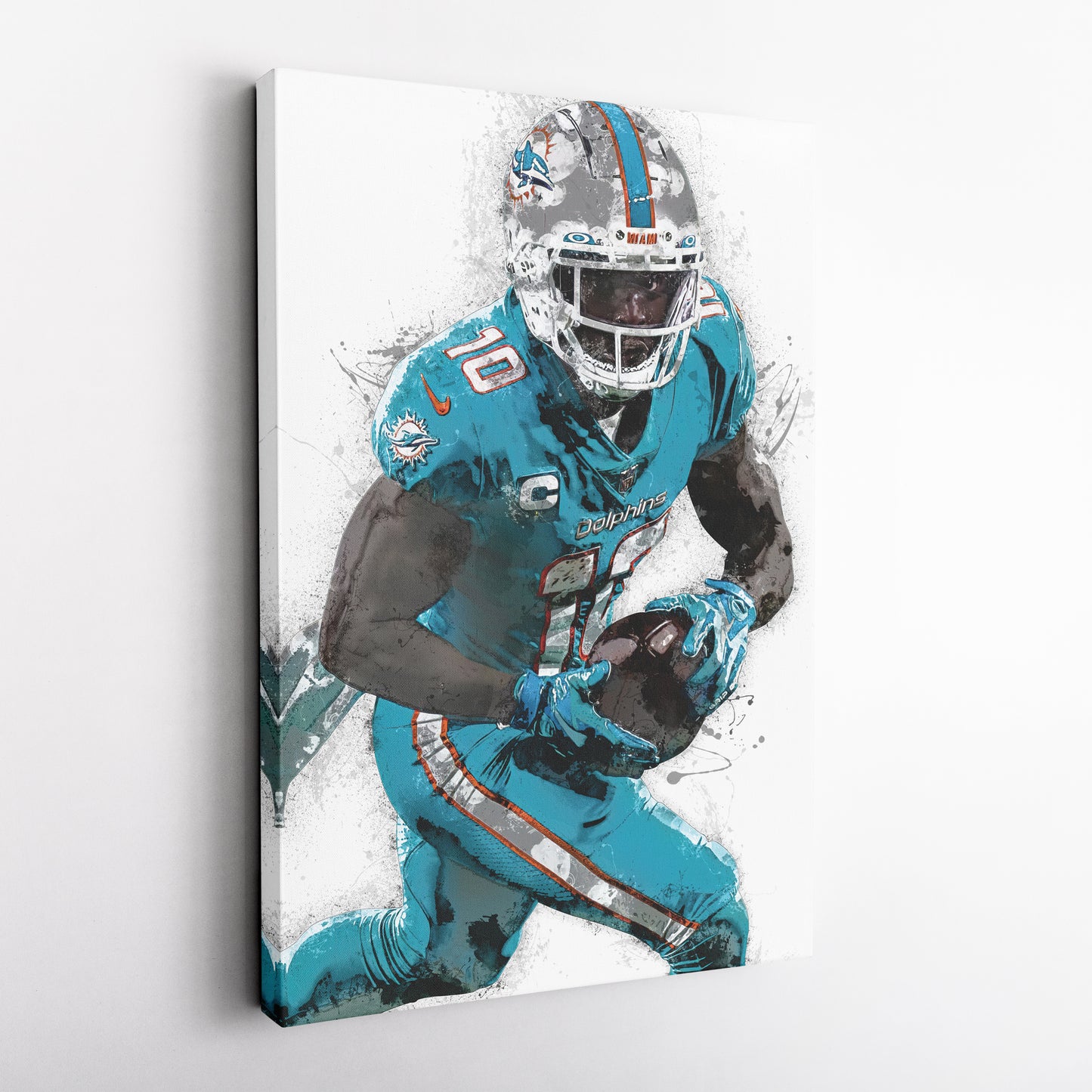 Tyreek Hill Canvas Art – Miami Dolphins Wall Decor