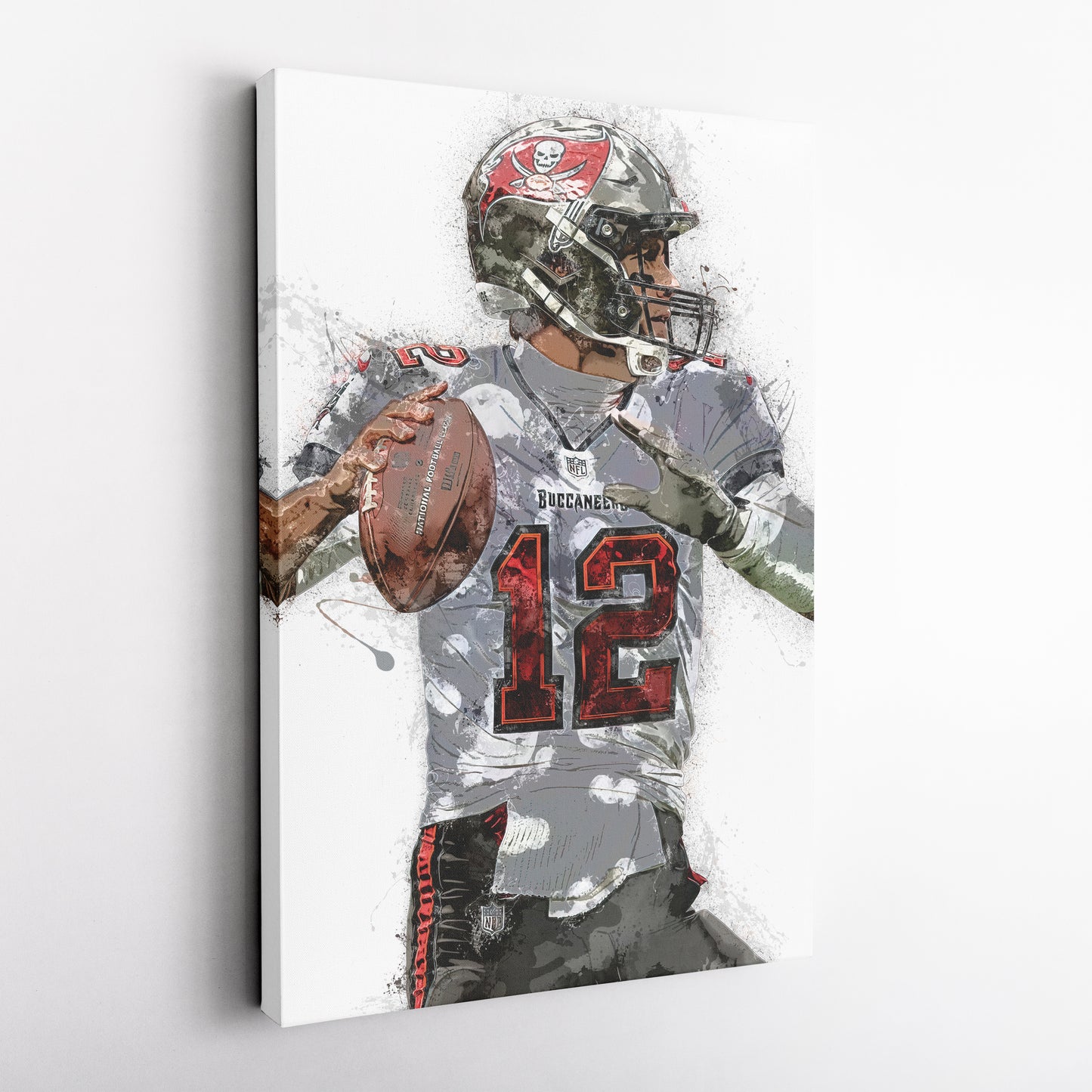 Tom Brady Canvas Art – Tampa Bay Buccaneers Wall Decor