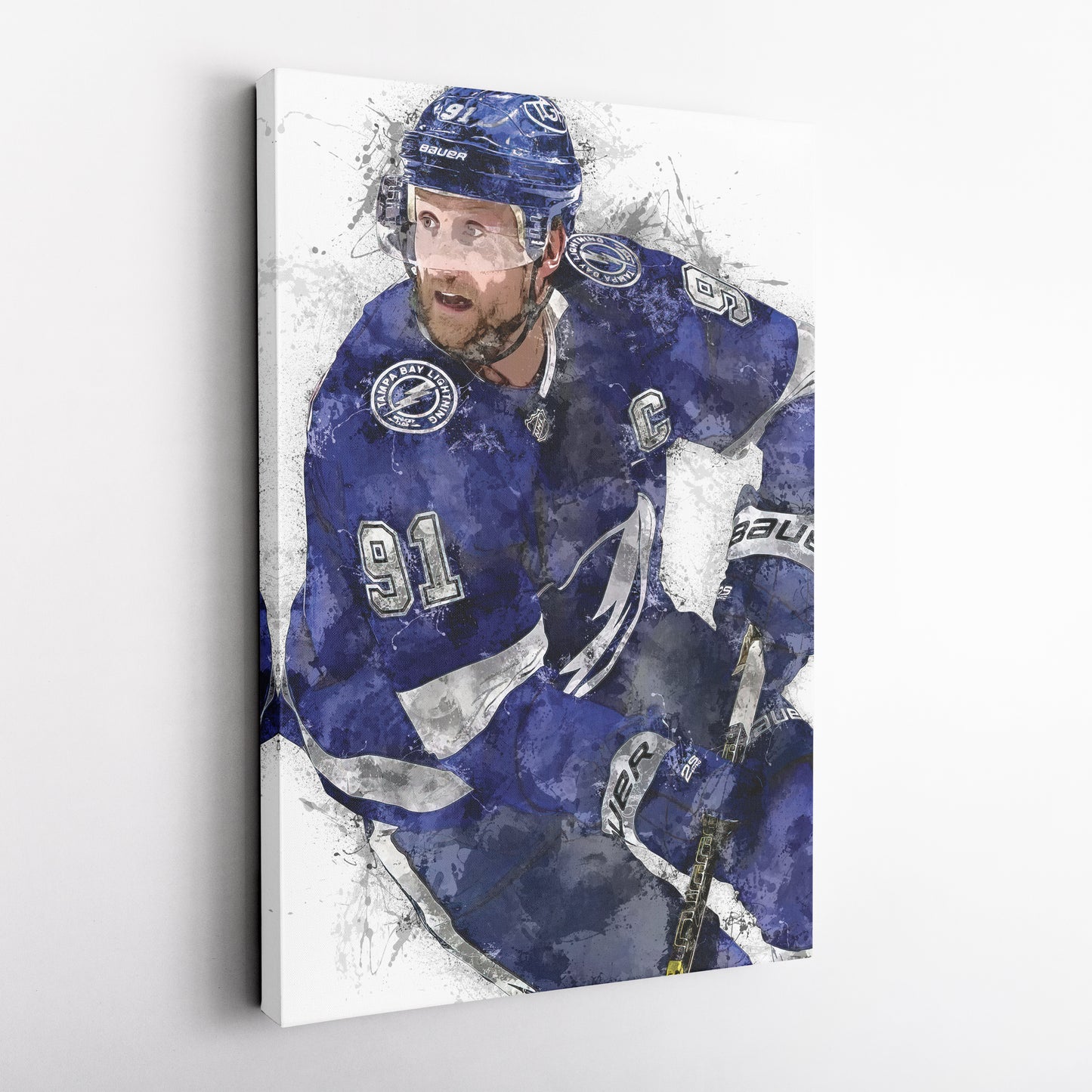 Steven Stamkos Canvas Art – Tampa Bay Lightning Wall Decor