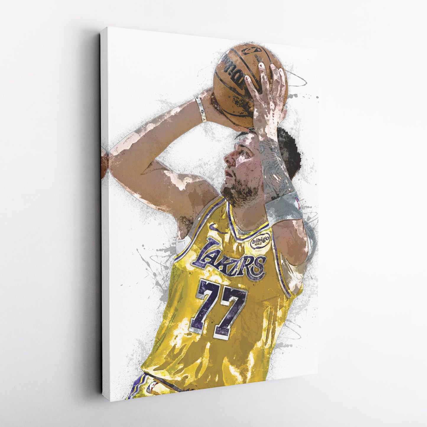 Luka Doncic Canvas Art – Los Angeles Lakers Wall Decor