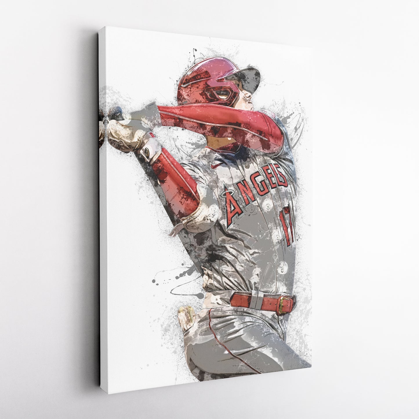 Shohei Ohtani Canvas Art – Los Angeles Angels Wall Decor