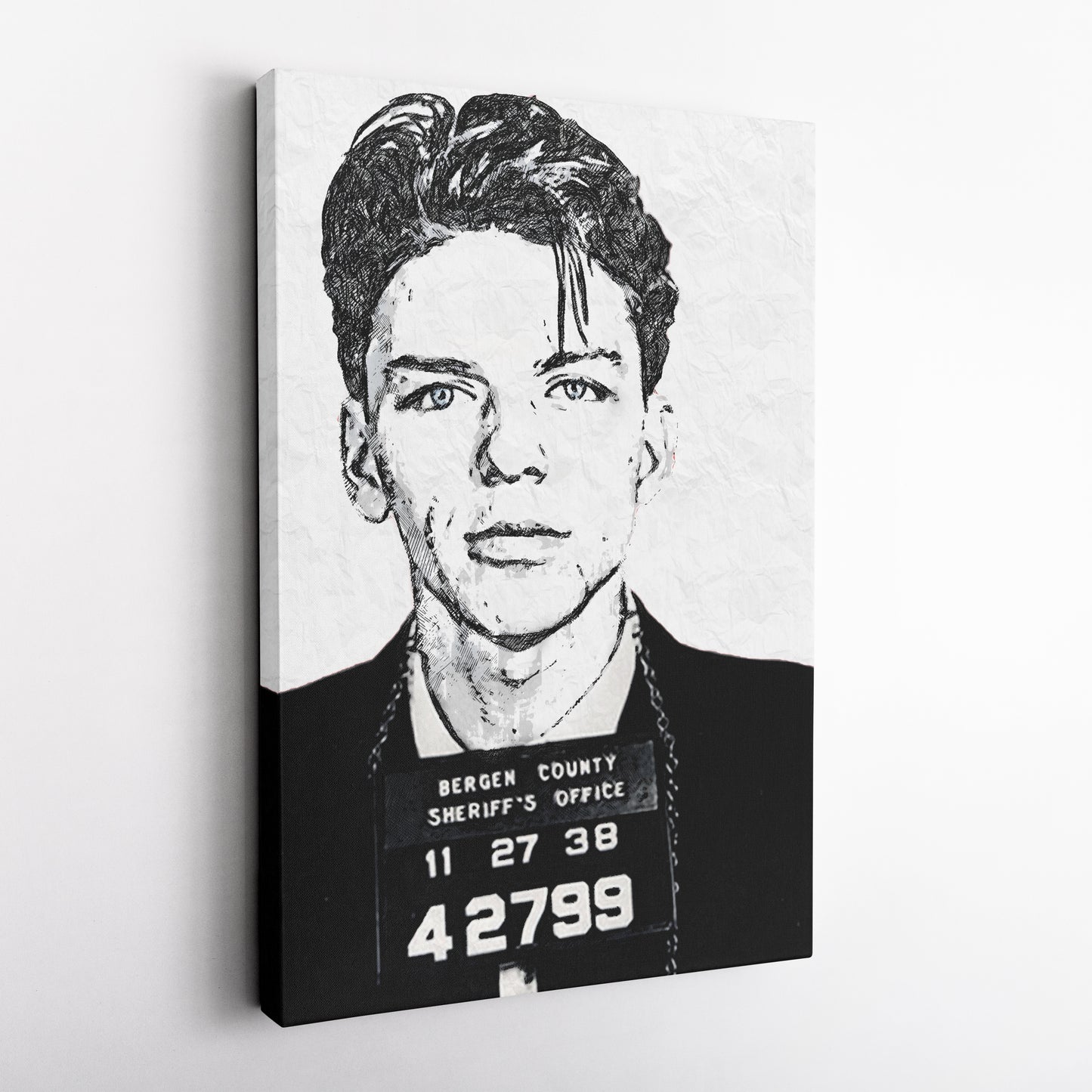 Frank Sinatra Mugshot Canvas – Vintage Wall Art Decor