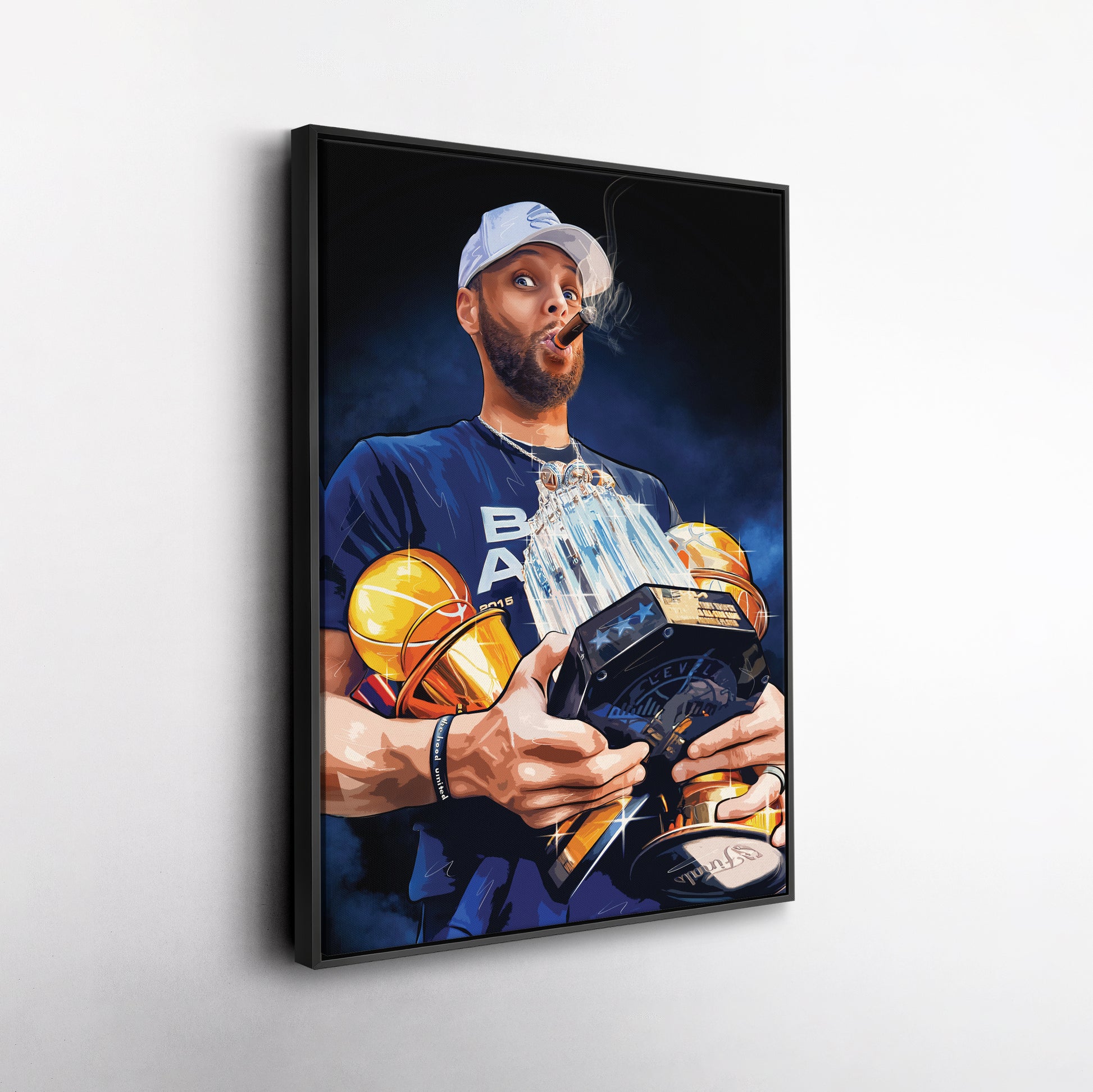 Stephen Curry Canvas – NBA Wall Art for Kids Decor