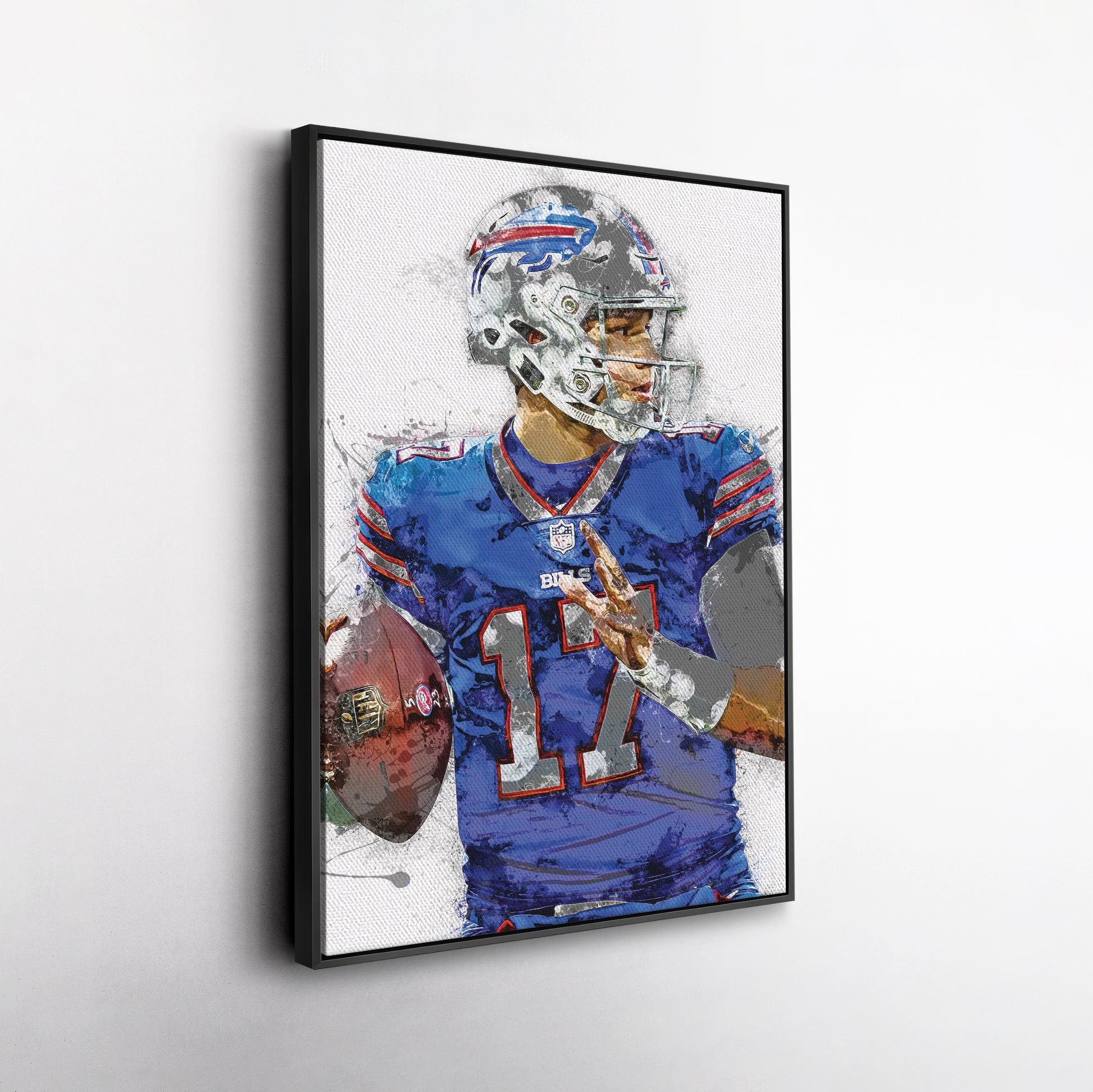 Josh Allen Canvas Art – Buffalo Bills Wall Decor